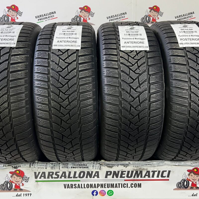 N.4 Pneumatici - 225/55R16 95V  DUNLOP - Winter Sport 5