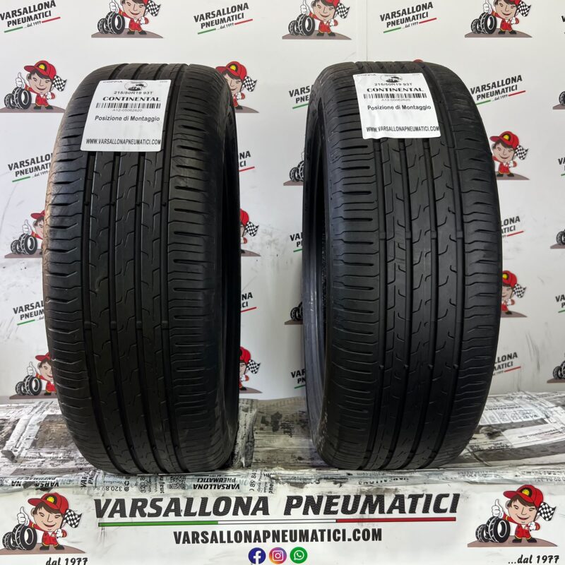 N.2 Pneumatici - 215/50R19 93T  CONTINENTAL - Eco Contact 6 Conti Seal