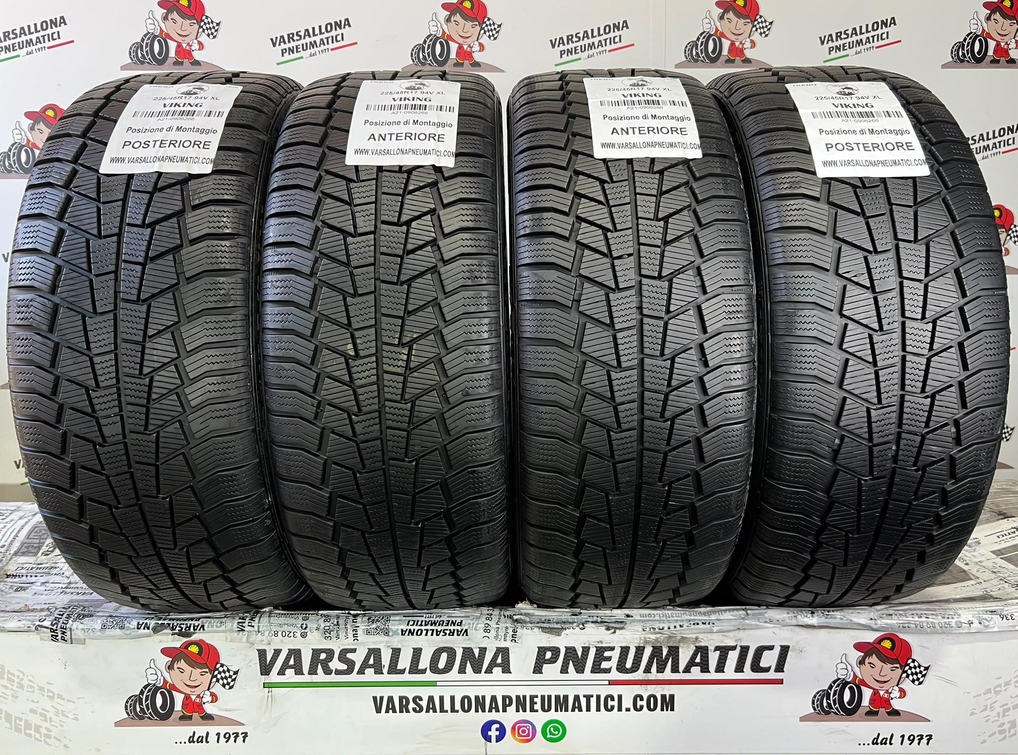 N.4 Pneumatici - 225/45R17 94V XL VIKING - WinTech