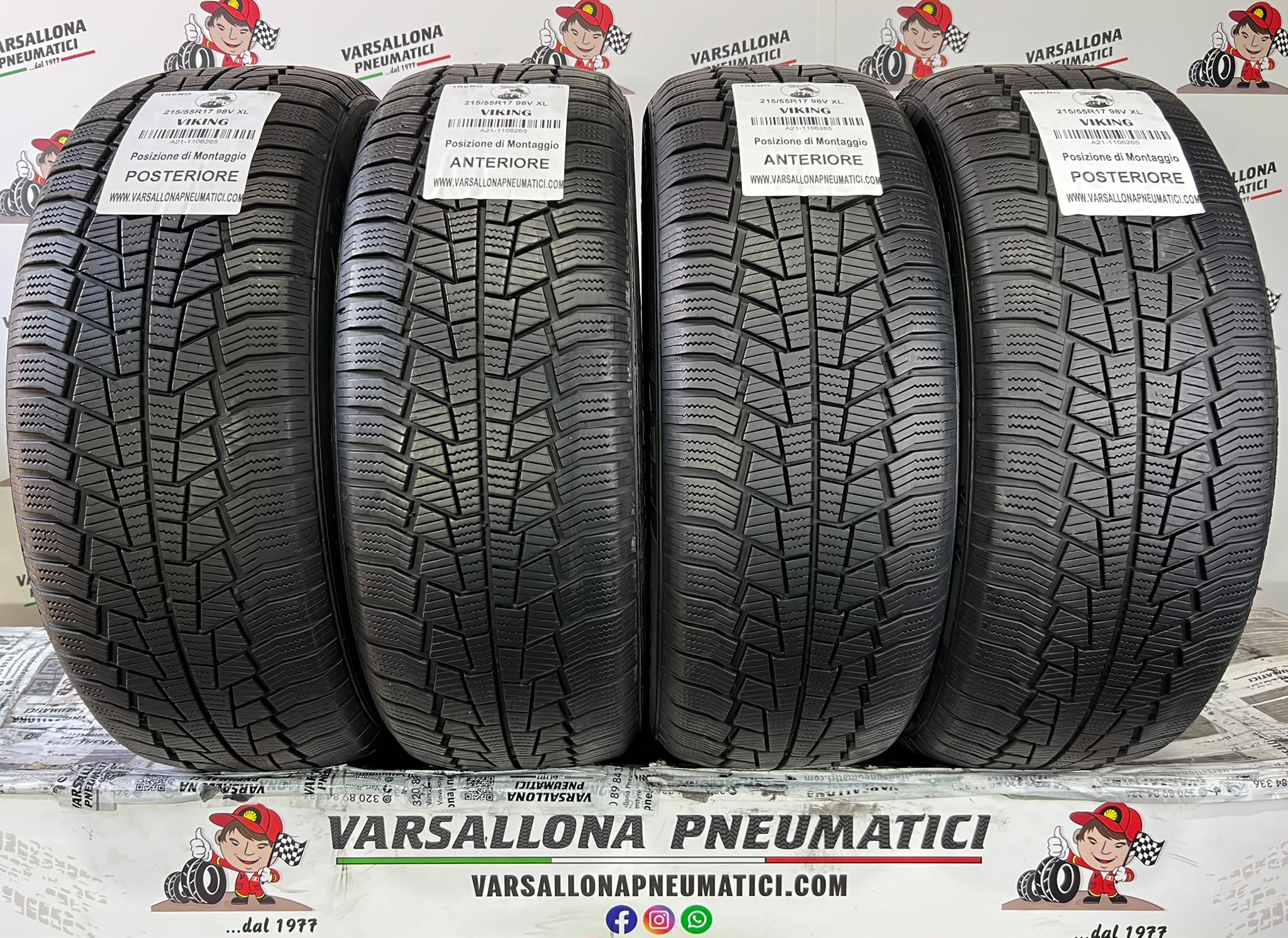 N.4 Pneumatici - 215/55R17 98V XL VIKING - Wintech
