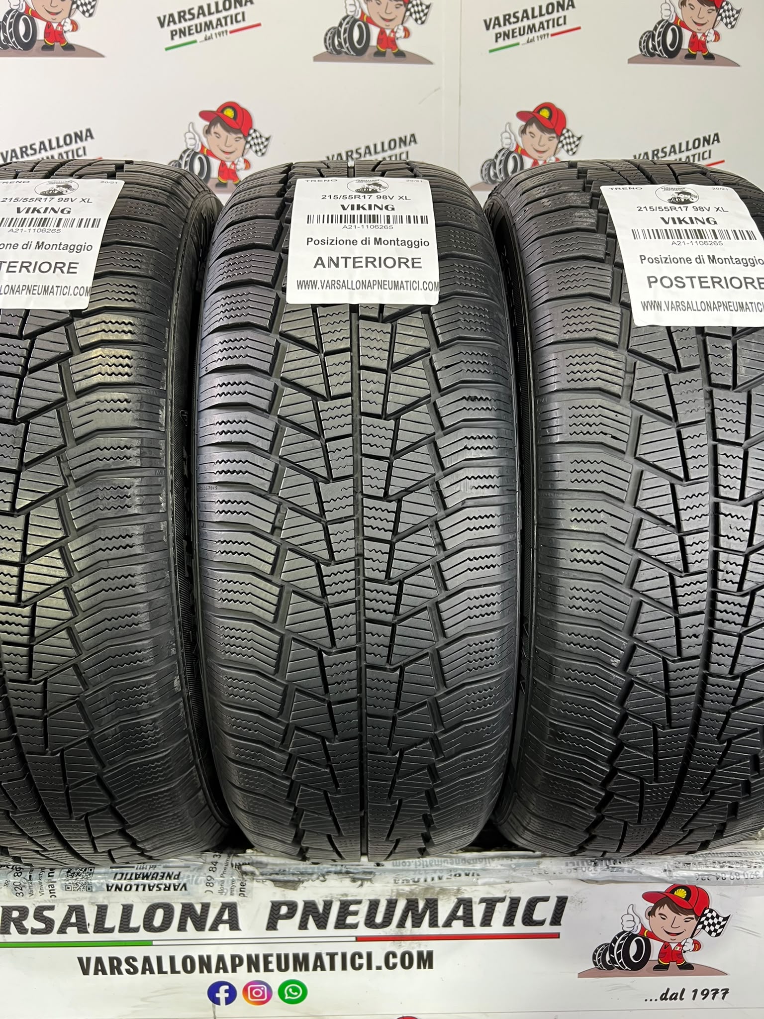 N.4 Pneumatici - 215/55R17 98V XL VIKING - Wintech - immagine 2