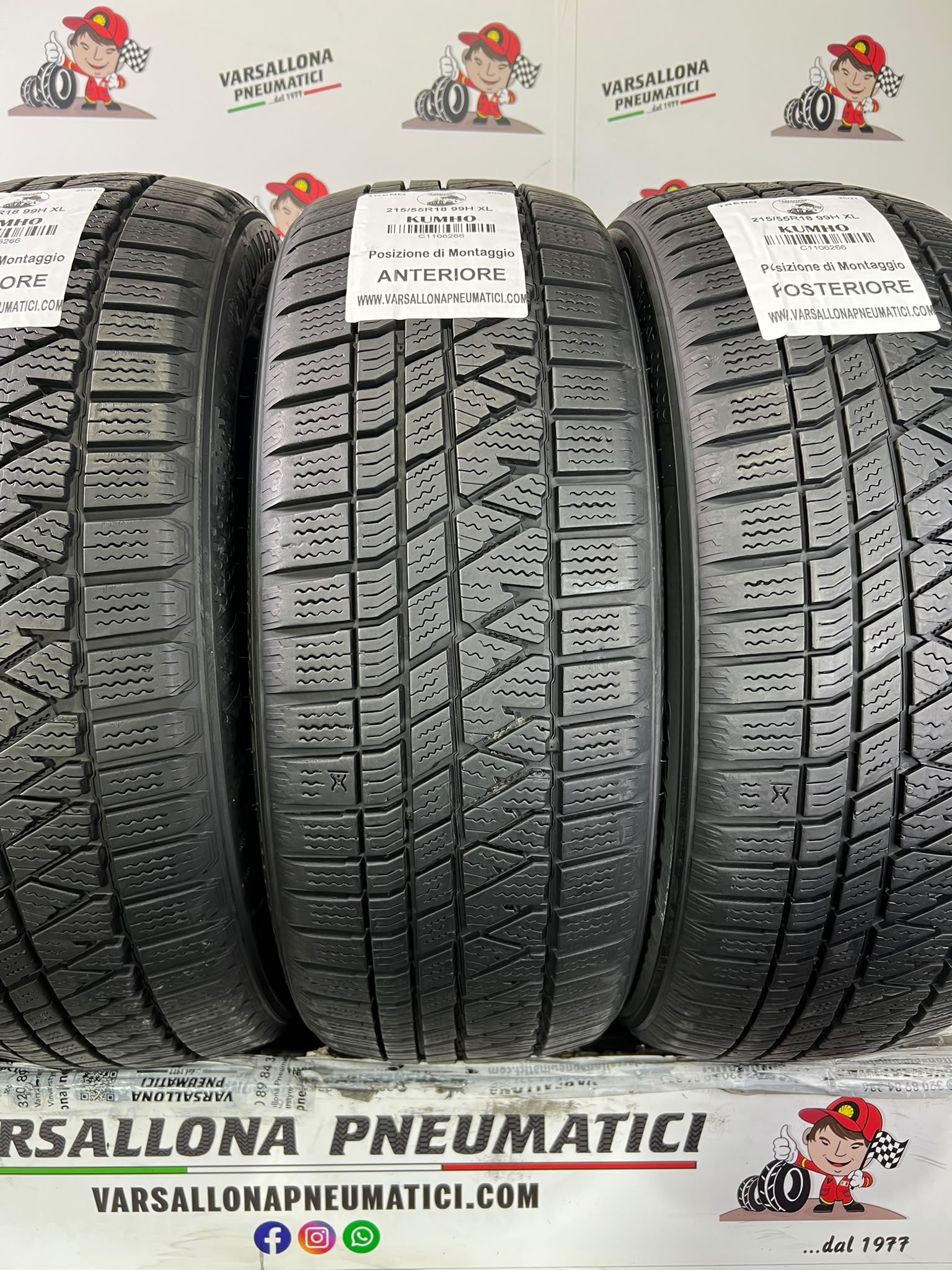 N.4 Pneumatici - 215/55R18 99H XL KUMHO - Winter Craft WS71 - immagine 2