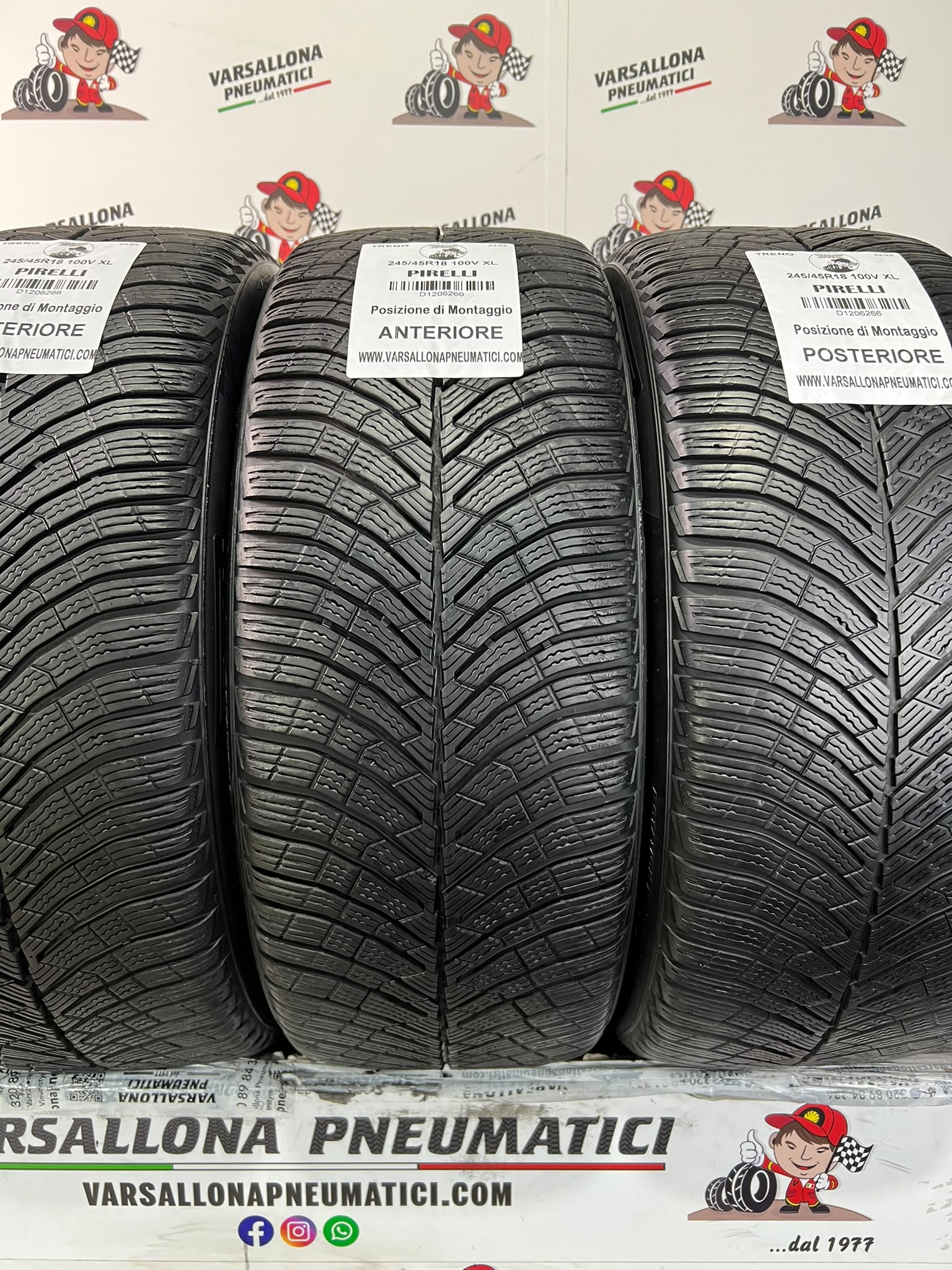 N.4 Pneumatici - 245/45R18 100V XL PIRELLI - P Zero Winter 2 - immagine 2