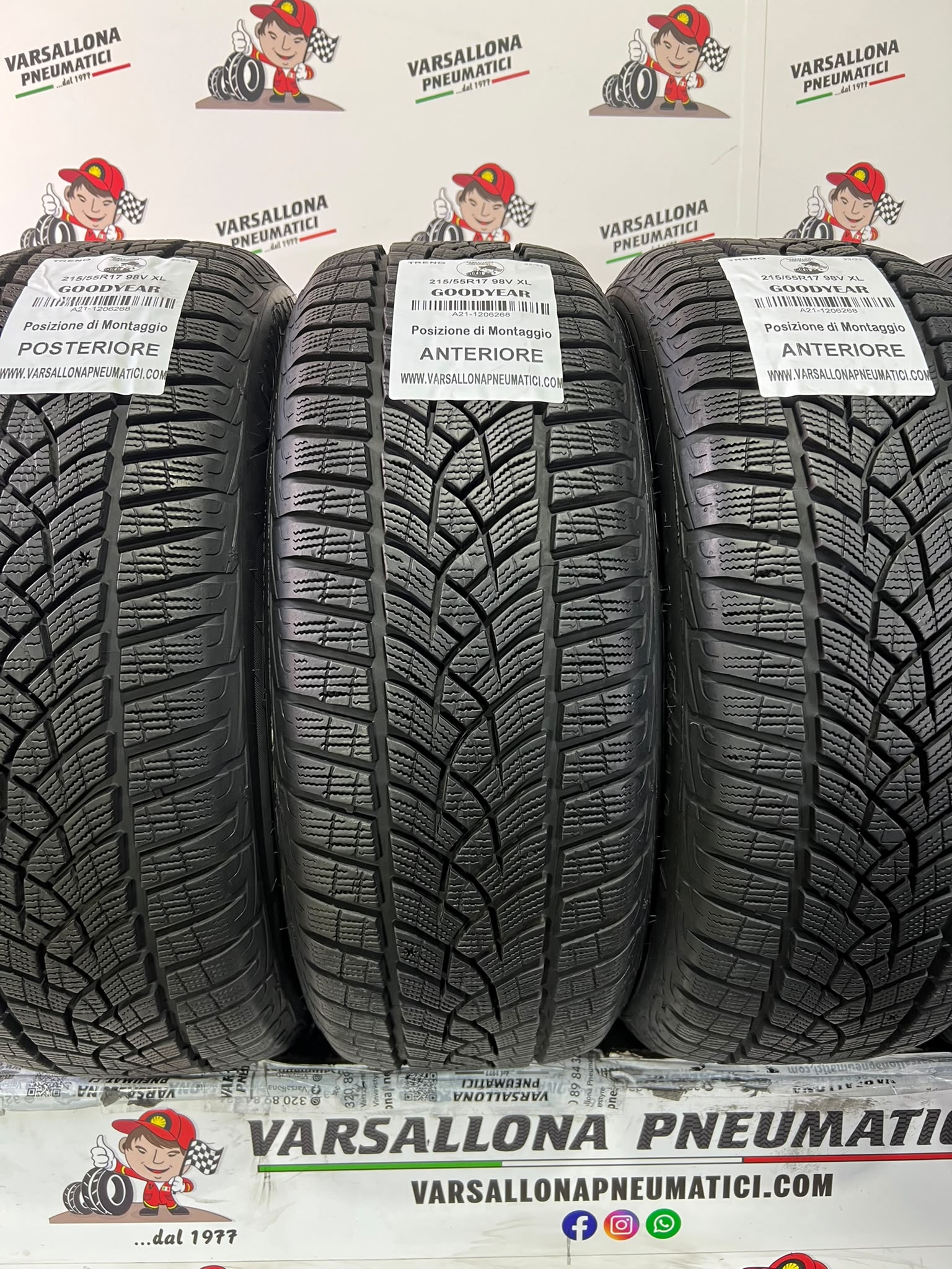 N.4 Pneumatici - 215/55R17 98V XL GOODYEAR - Ultra grip performance + - immagine 2