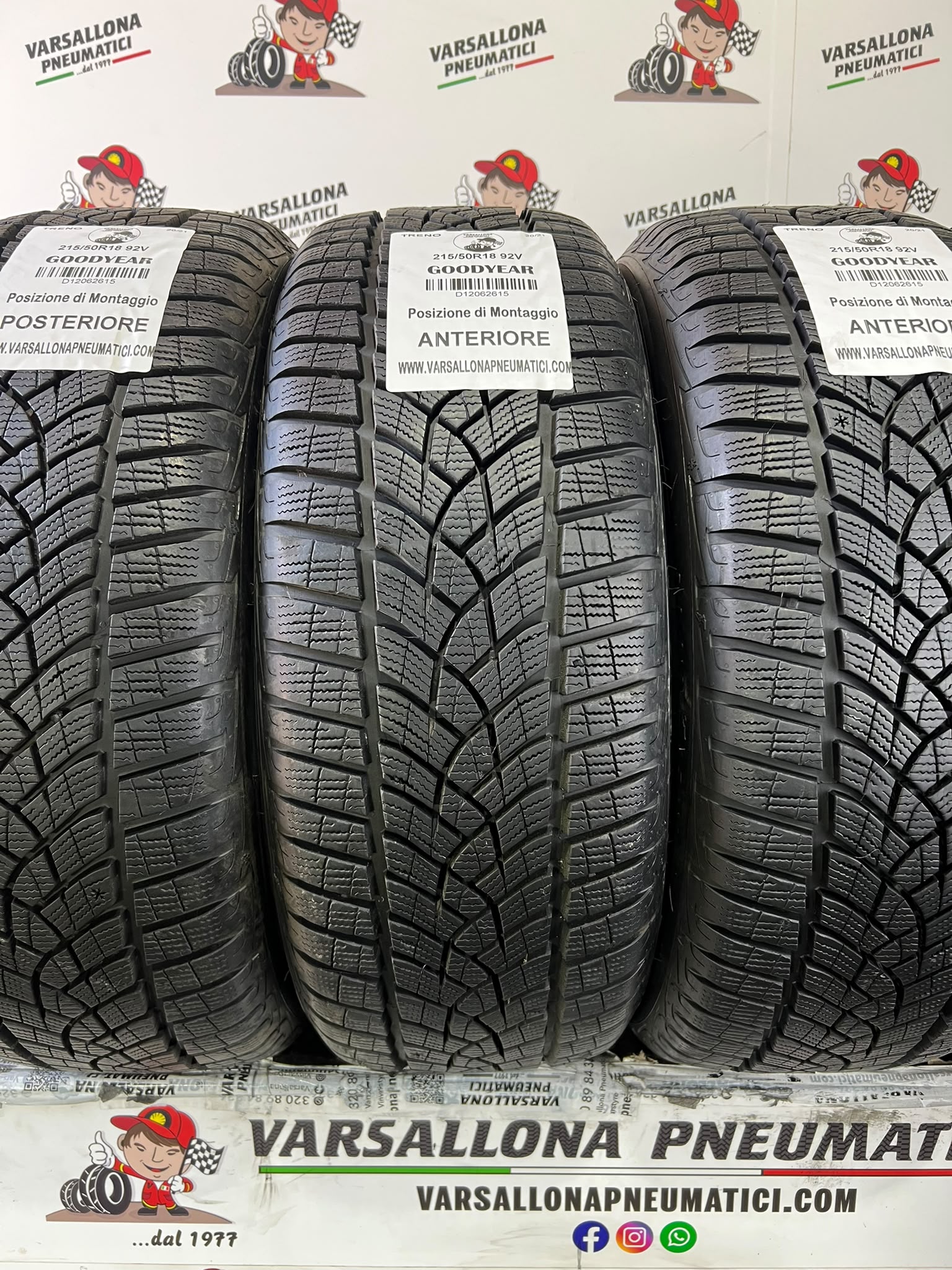 N.4 Pneumatici - 215/50R18 92V GOODYEAR - Ultra grip performance + - immagine 2
