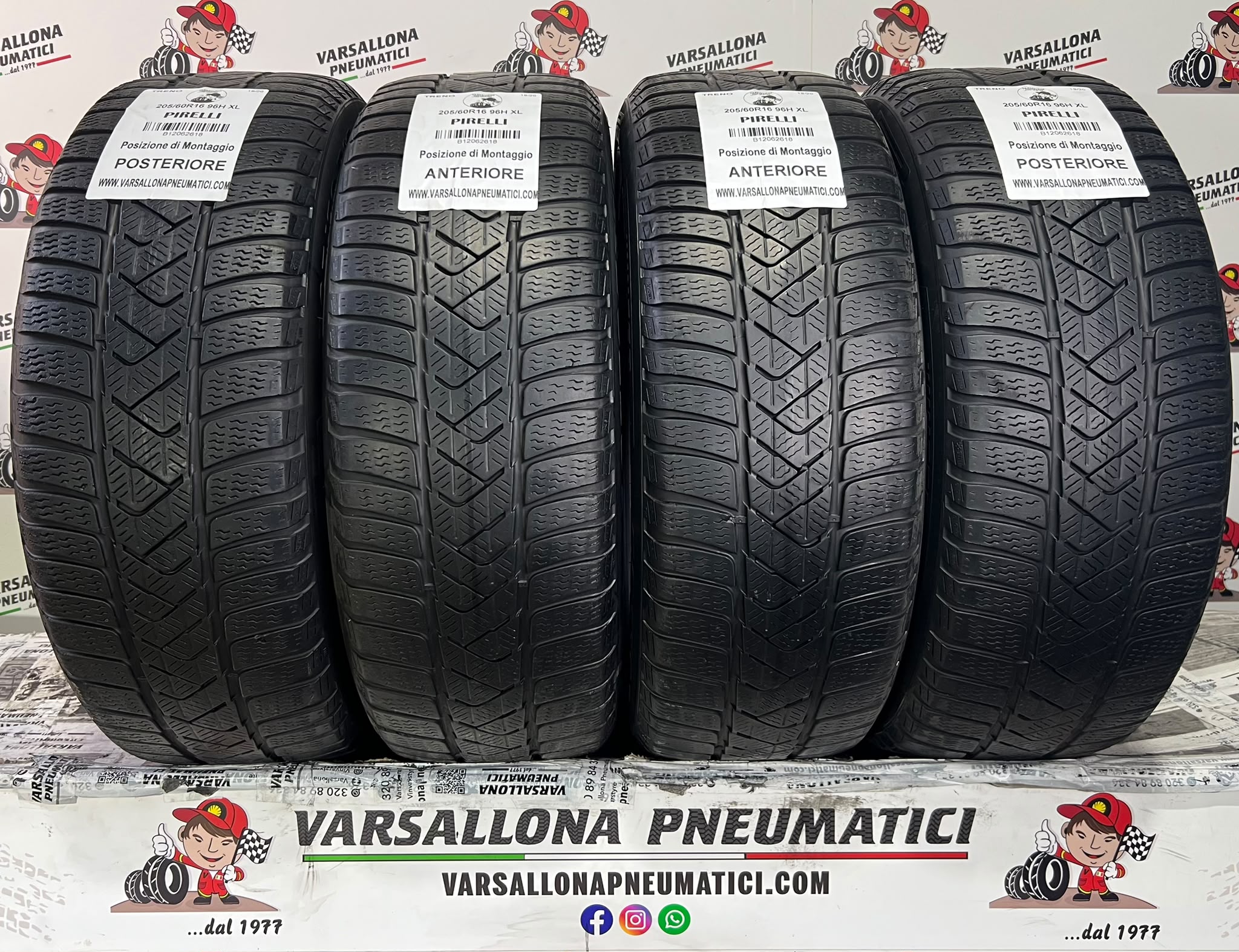 N.4 Pneumatici - 205/60R16 96H XL PIRELLI - Winter Sottozero 3