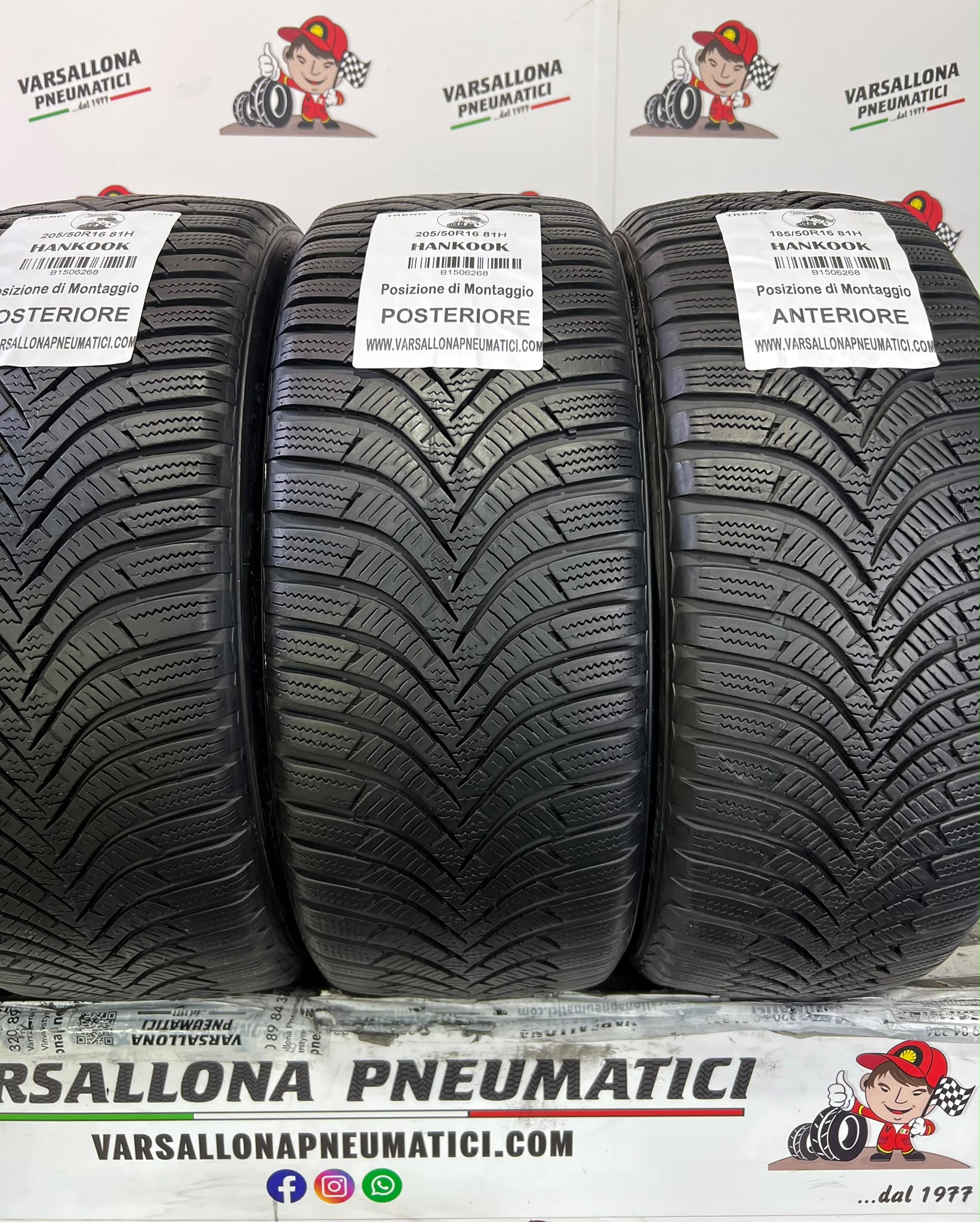 N.4 Pneumatici - 185/50R16 81H + 205/45R16 83H HANKOOK - Winter Icept RS2 - immagine 2