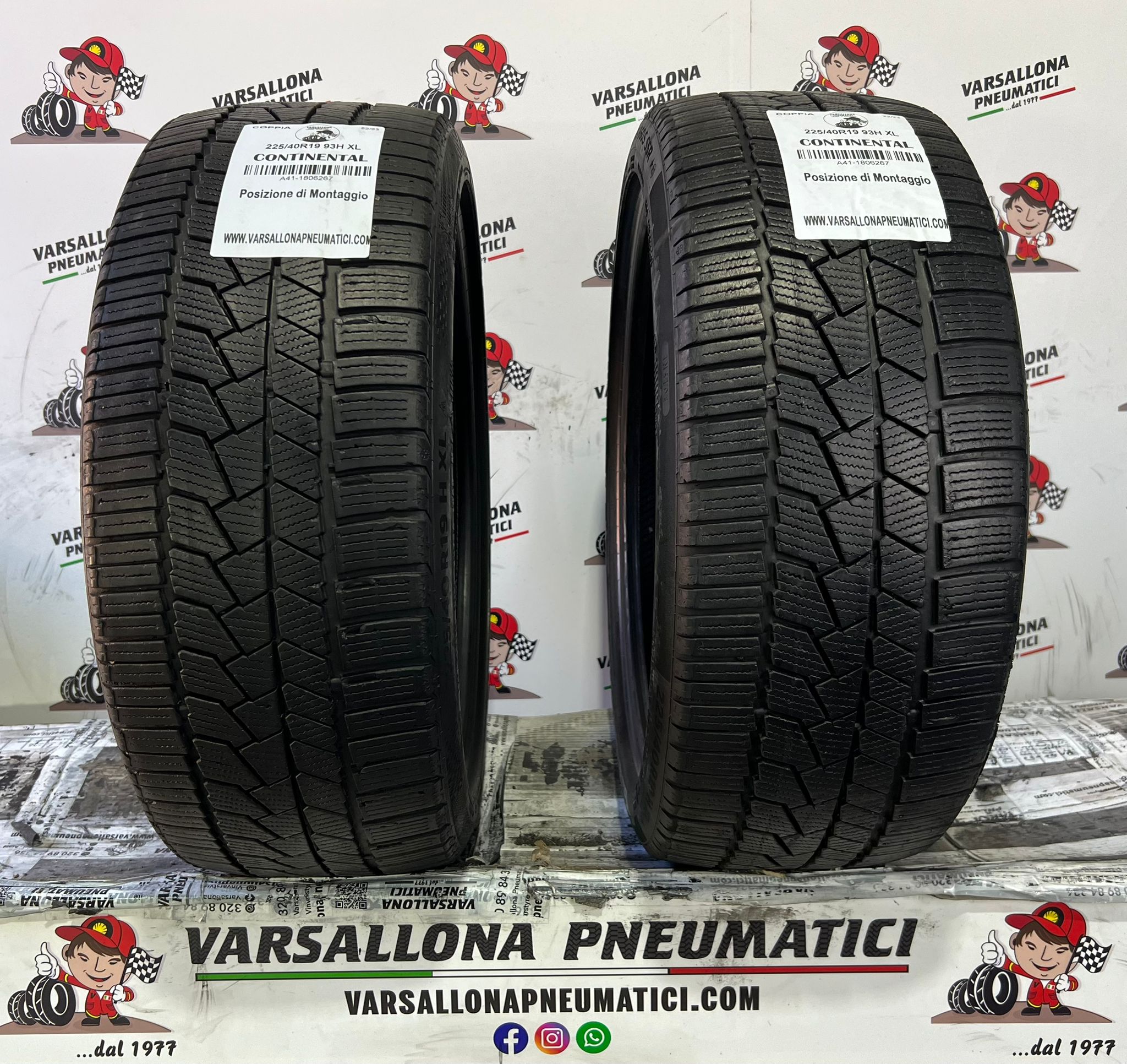 N.2 Pneumatici - 225/40R19 93H XL CONTINENTAL - Winter Contact TS860S RFT