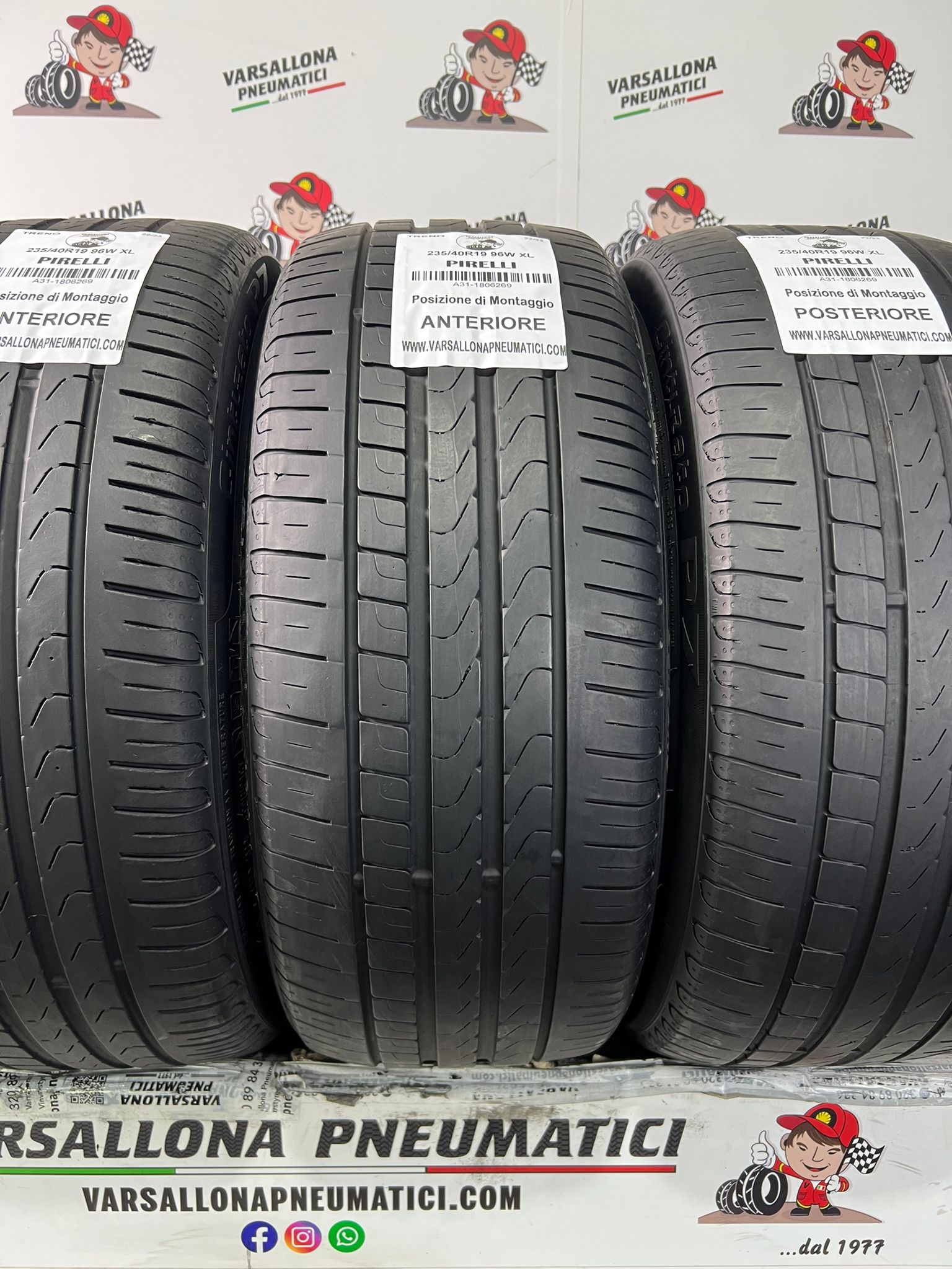 N.4 Pneumatici - 235/40R19 96W XL PIRELLI - Cinturato P7 - immagine 2