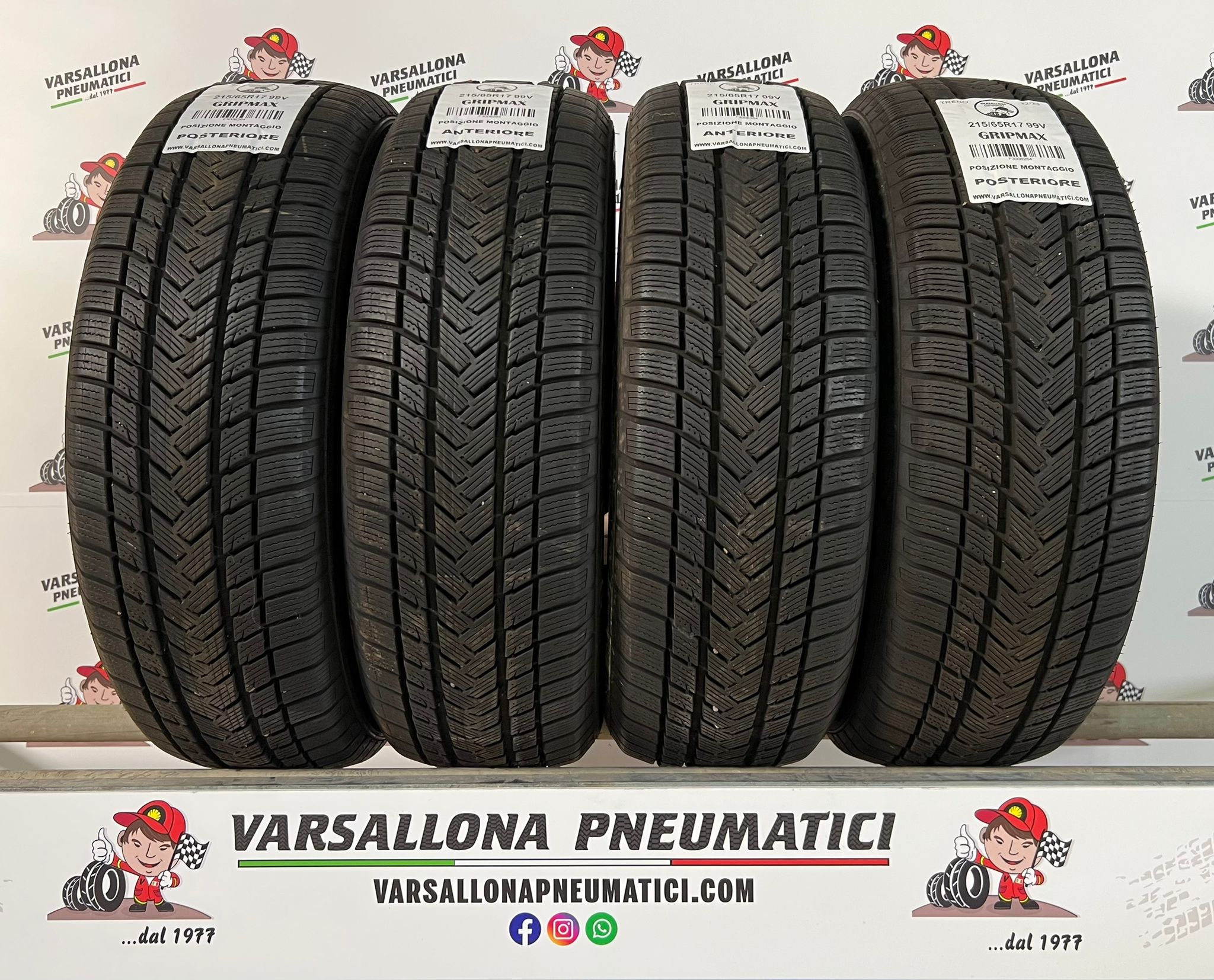 N.4 Pneumatici - 215/65R17 99V GRIPMAX - SureGrip Pro Winter