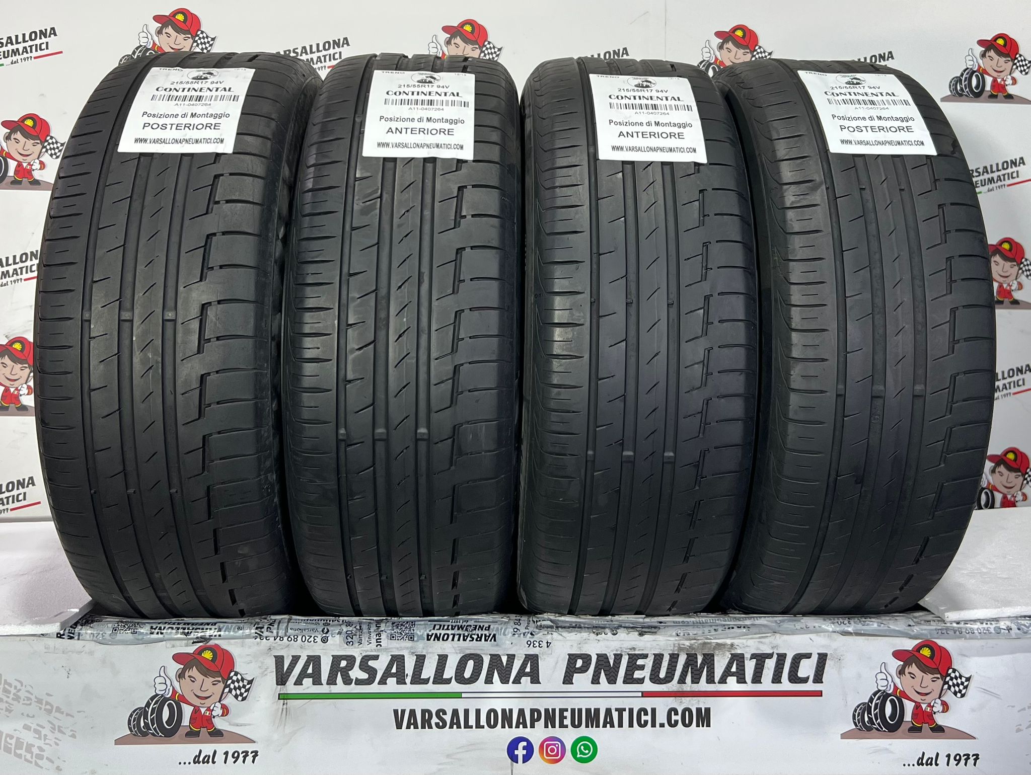 N.4 Pneumatici - 215/55R17 94V CONTINENTAL - Premium Contact 6