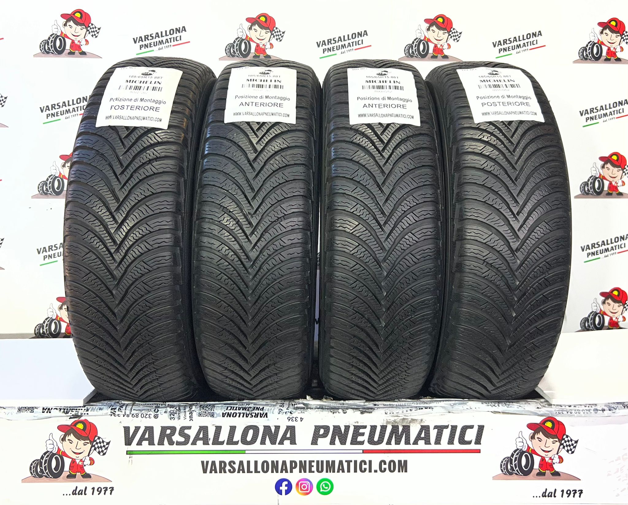 N.4 Pneumatici - 185/65R15 88T MICHELIN - Alpin 5