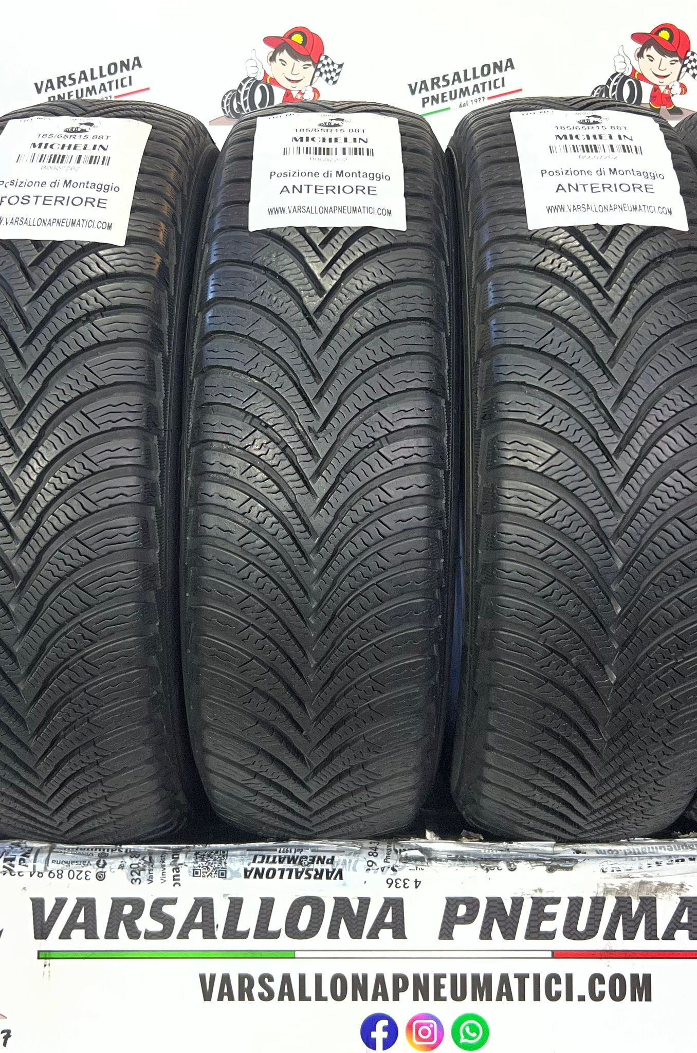 N.4 Pneumatici - 185/65R15 88T MICHELIN - Alpin 5 - immagine 2