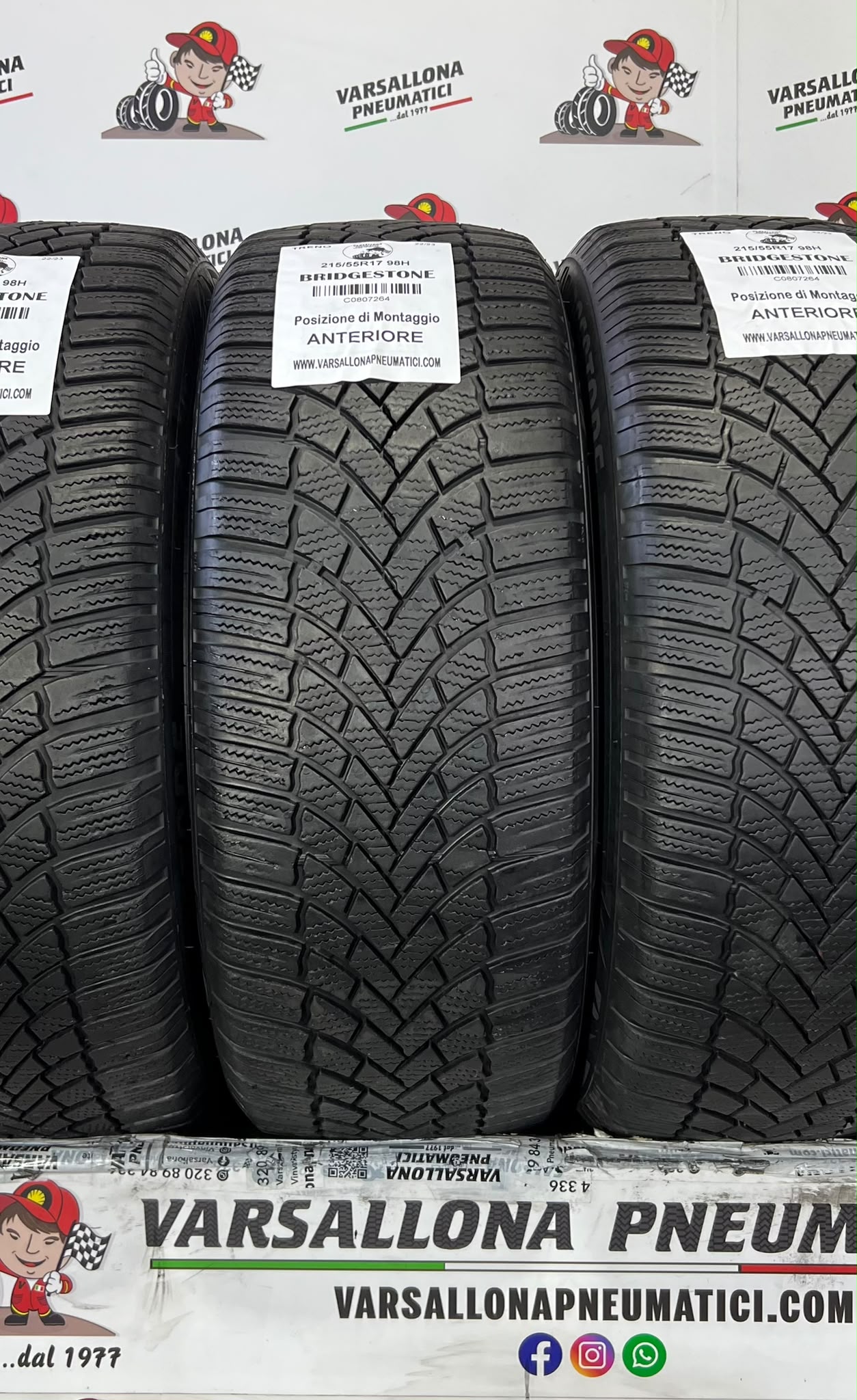 N.4 Pneumatici - 215/55R17 98H XL BRIDGESTONE - Blizzak LM005 - immagine 2