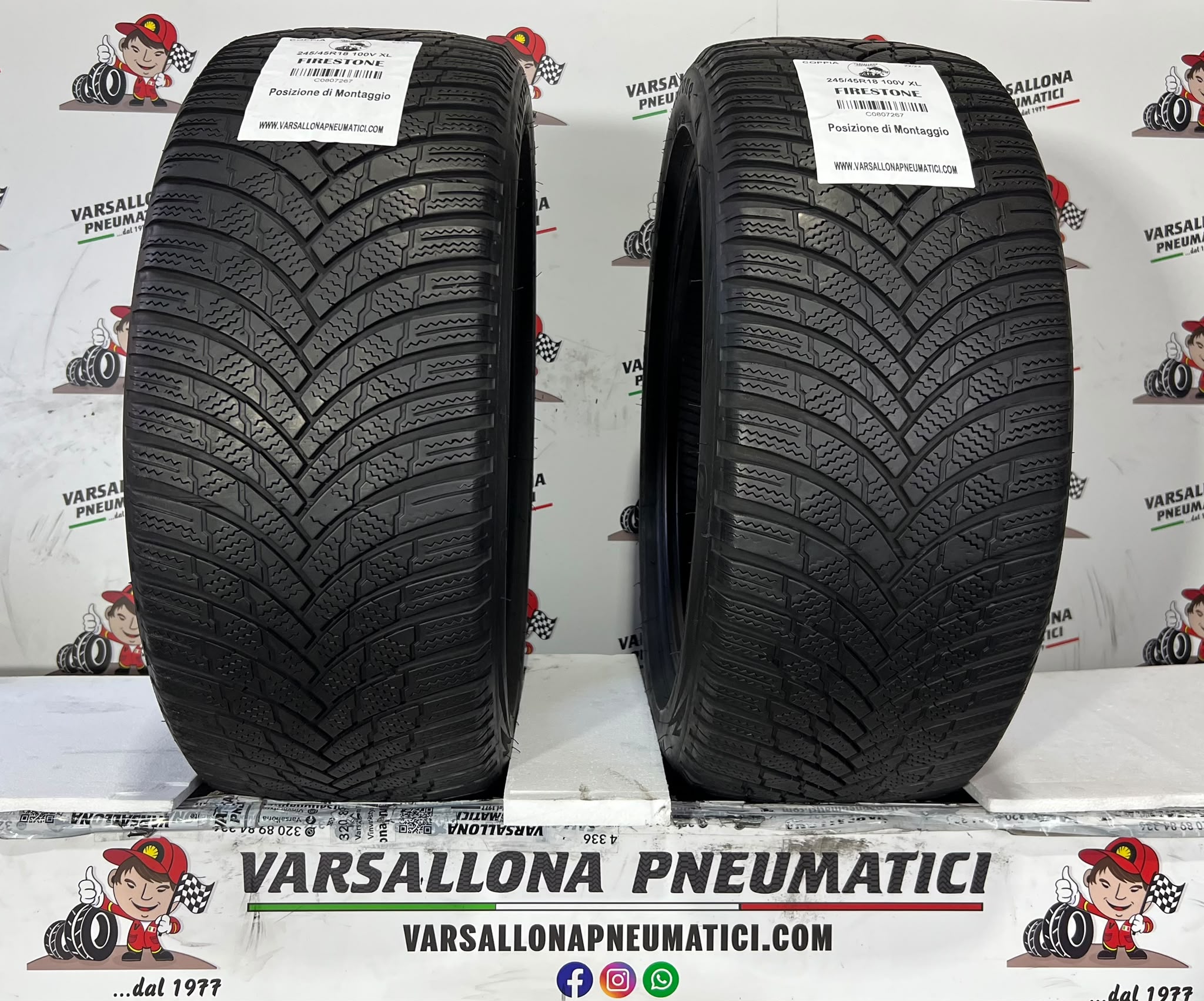 N.2 Pneumatici - 245/45R18 100V XL FIRESTONE - WinterHawk 4
