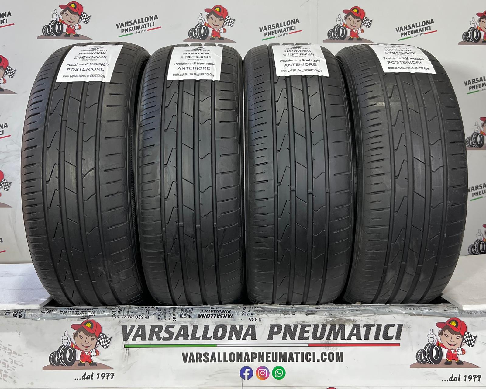 N.4 Pneumatici - 195/55R16 87W HANKOOK - Ventus Prime 3