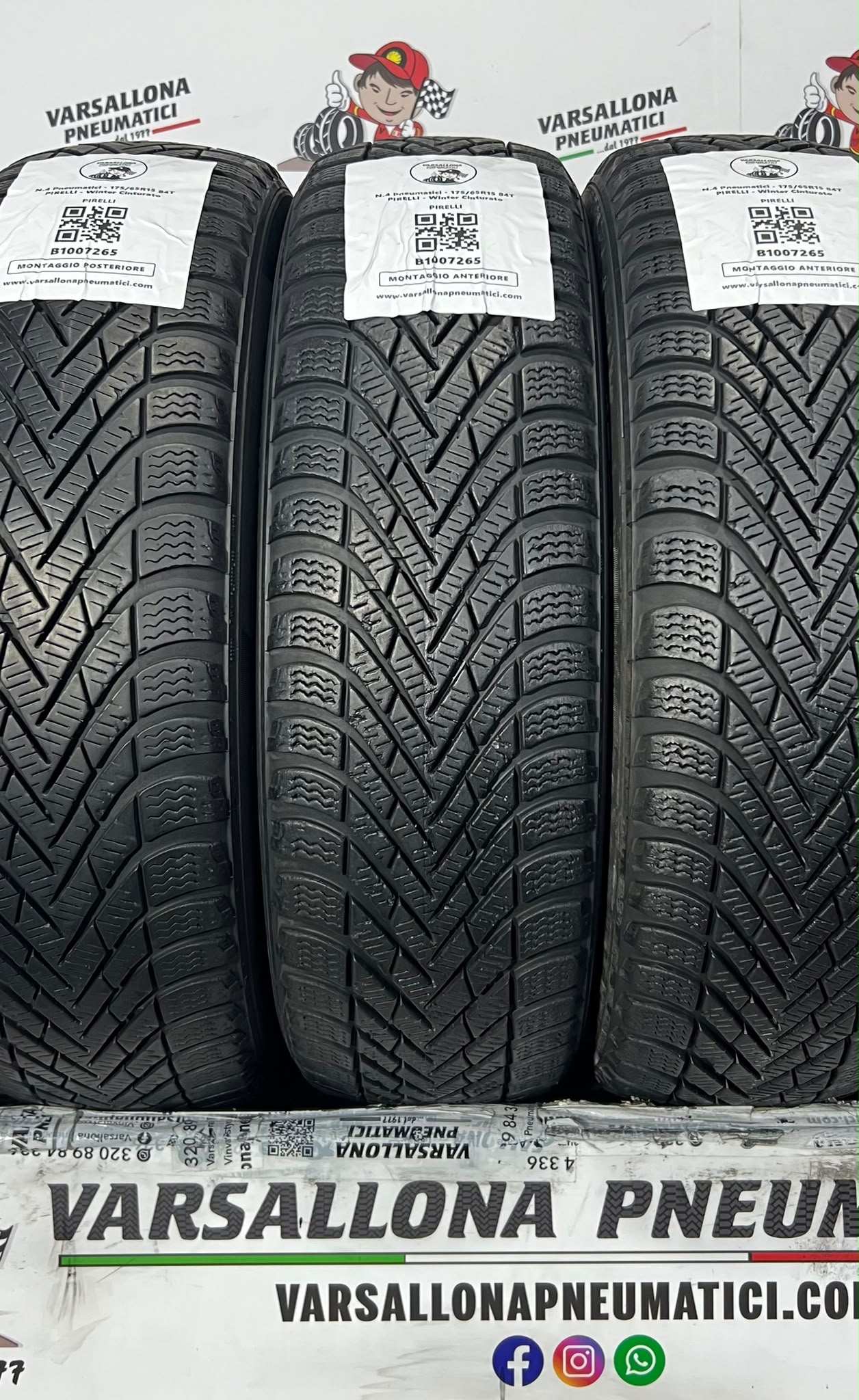 N.4 Pneumatici - 175/65R15 84T PIRELLI - Winter Cinturato - immagine 2