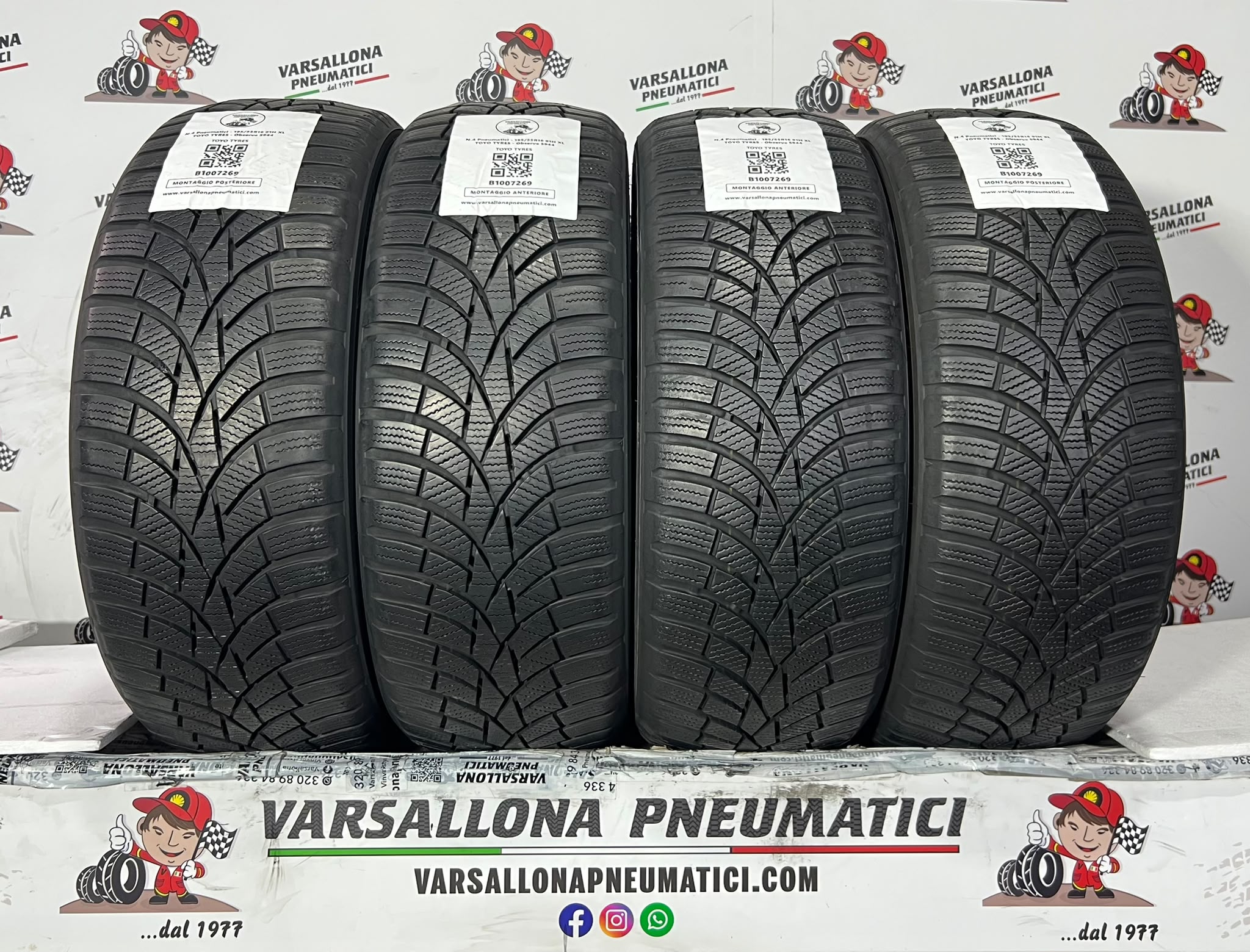 N.4 Pneumatici - 195/55R16 91H XL TOYO TYRES - Observe S944