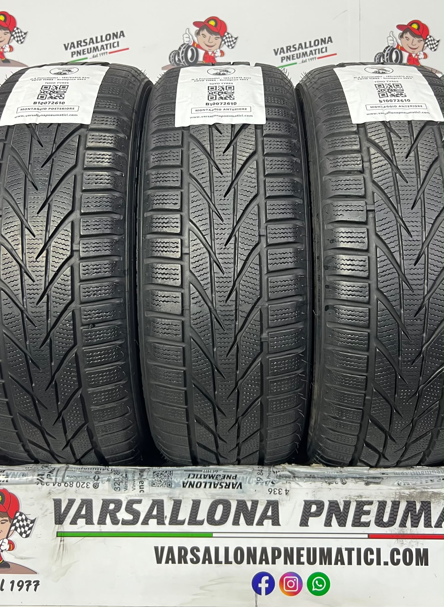 N.4 Pneumatici - 185/55R15 82H TOYO TIRES - Snowprox S953 - immagine 2
