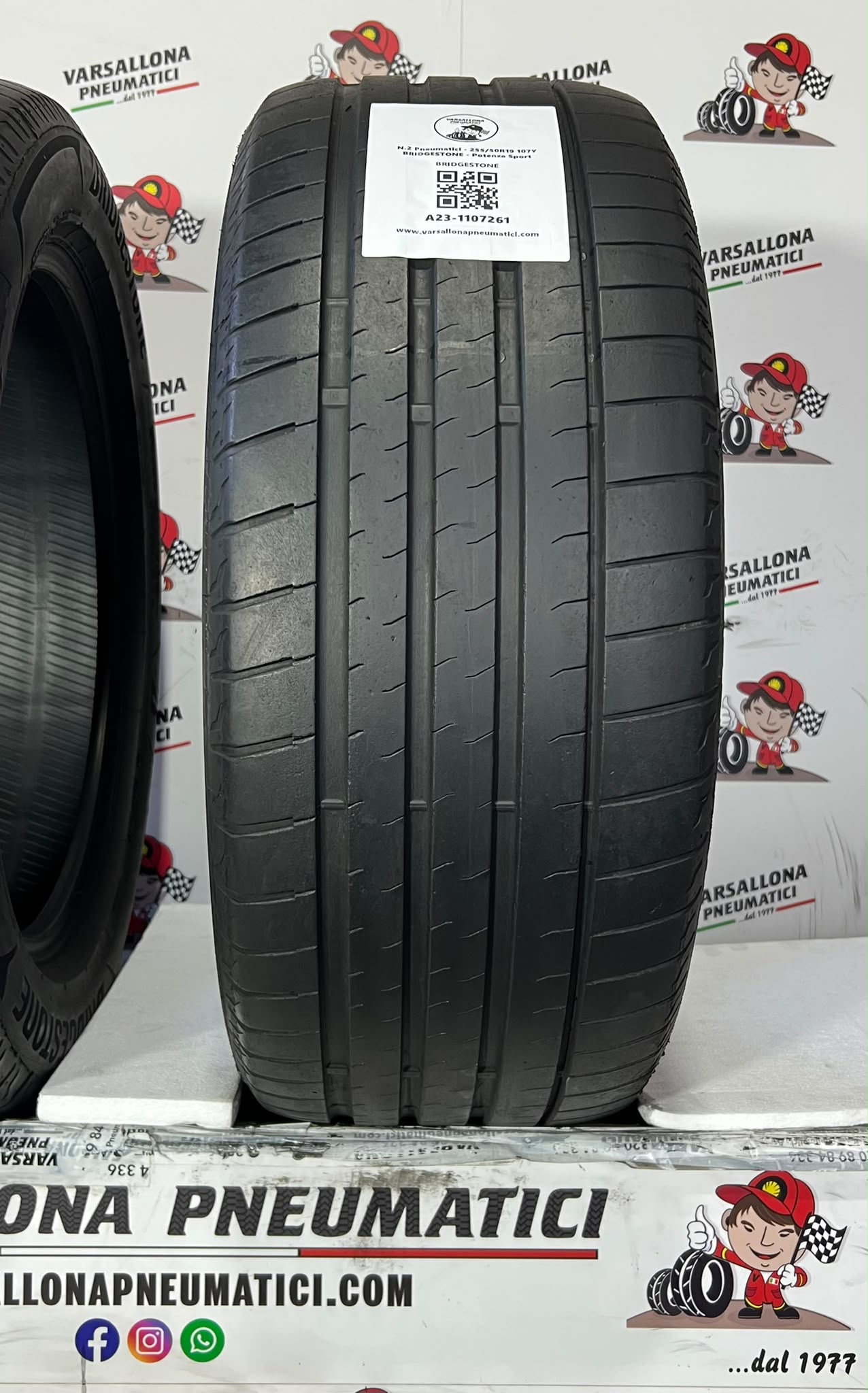 N.2 Pneumatici - 255/50R19 107Y XL BRIDGESTONE - Potenza Sport - immagine 2