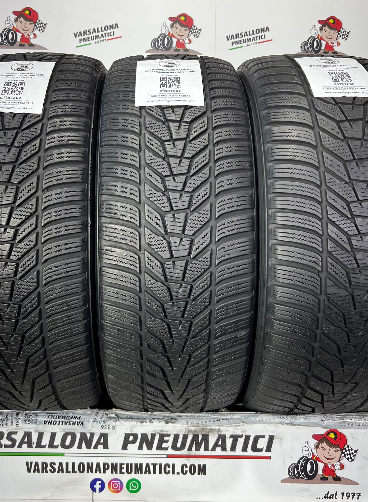 N.4 Pneumatici - 245/45R20 103V XL + 275/40R20 106V XL HANKOOK - Winter Icept evo3 X - immagine 2