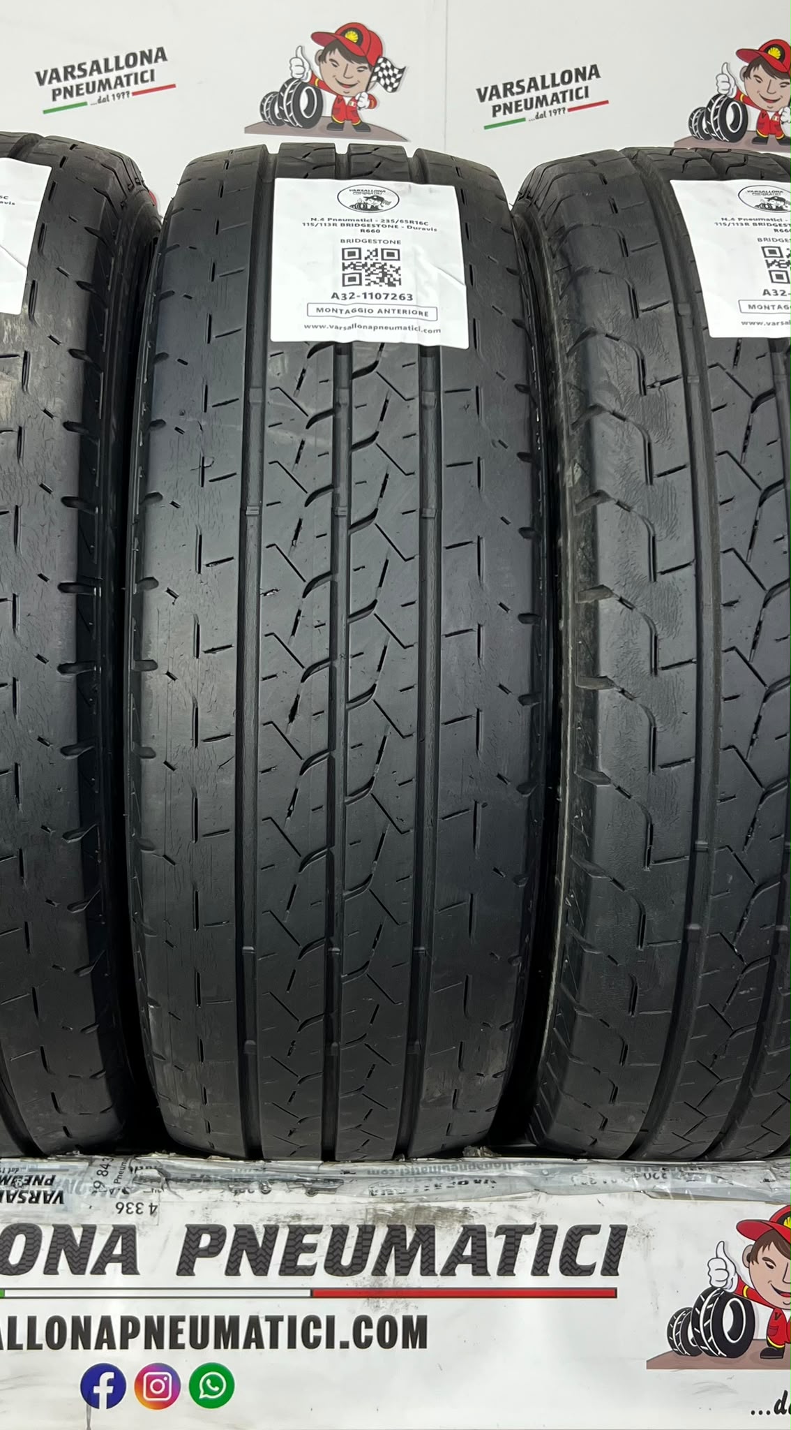 N.4 Pneumatici - 235/65R16C 115/113R BRIDGESTONE - Duravis R660 - immagine 2