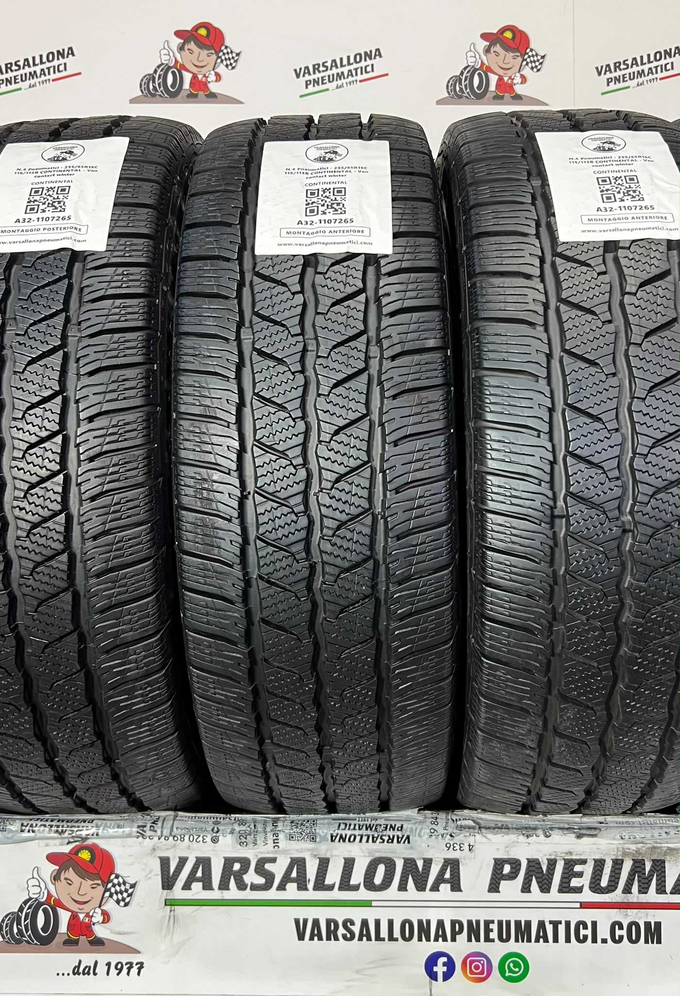 N.4 Pneumatici - 235/65R16C 115/113R CONTINENTAL - Van Contact Winter - immagine 2