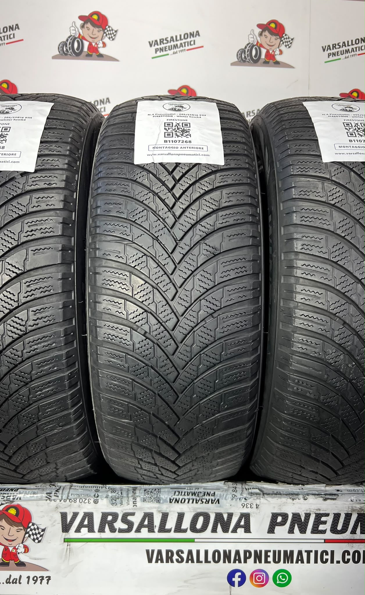 N.4 Pneumatici - 205/55R16 91H FIRESTONE - Winter Hawk4 - immagine 2
