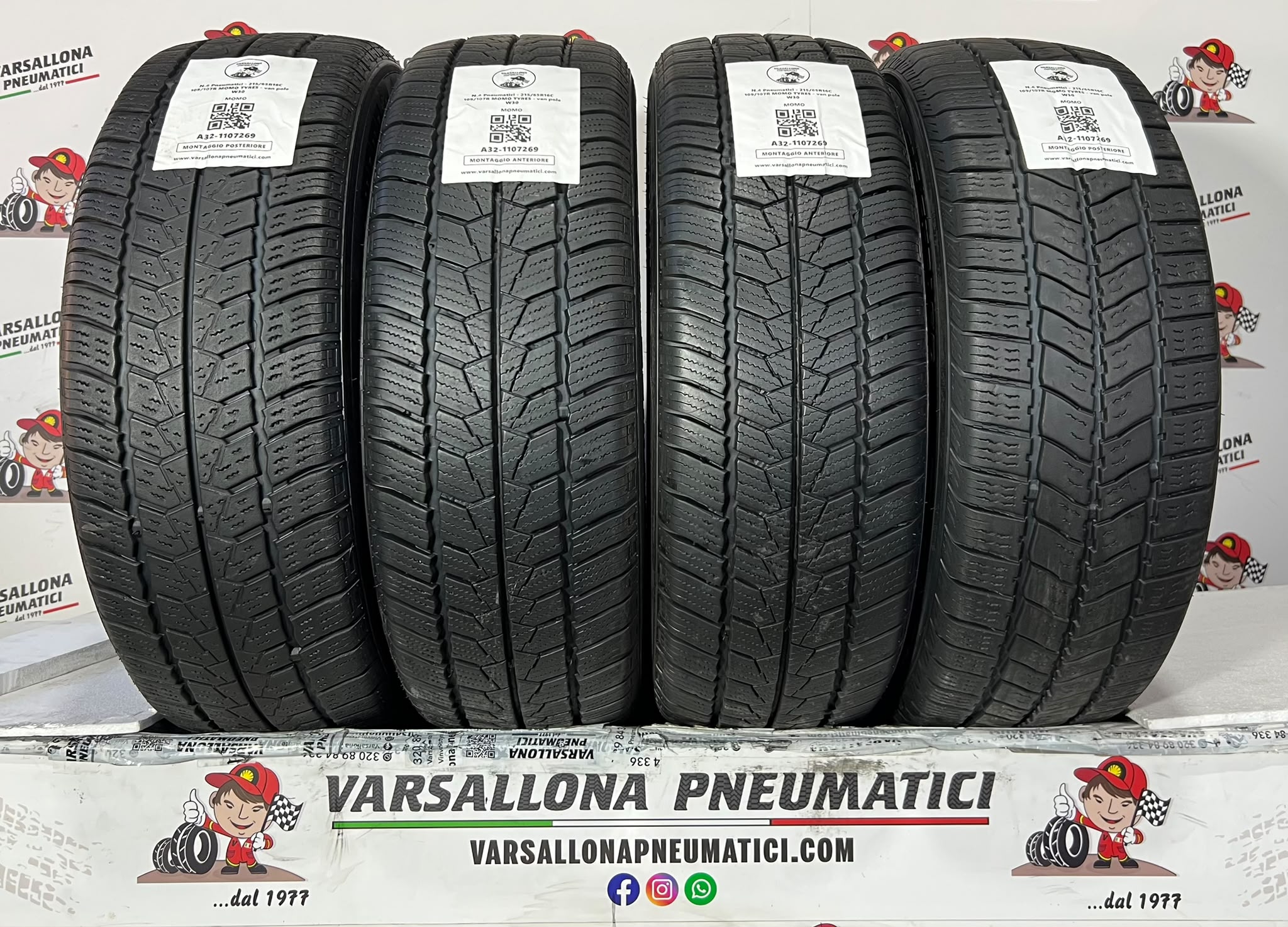 N.4 Pneumatici - 215/65R16C 109/107R MOMO TYRES - Van Pole W30