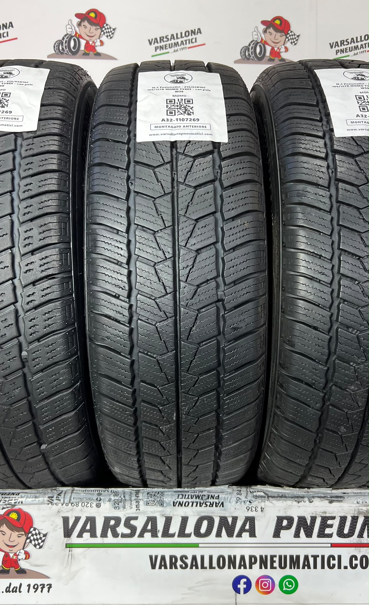N.4 Pneumatici - 215/65R16C 109/107R MOMO TYRES - Van Pole W30 - immagine 2