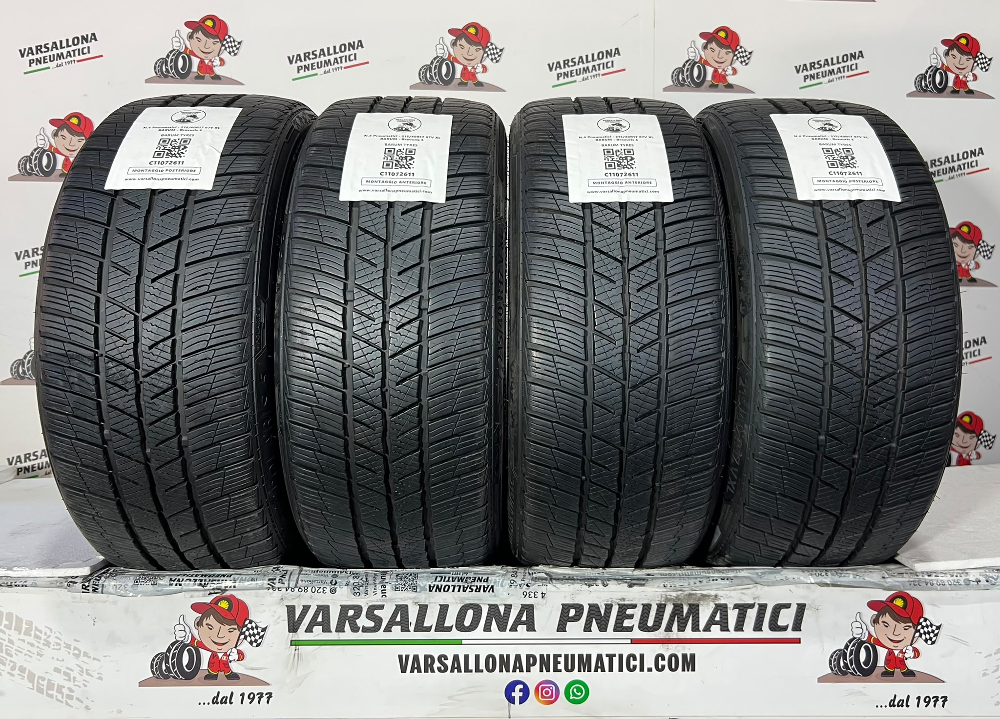 N.4 Pneumatici - 215/40R17 87V XL BARUM - Bravuris 5