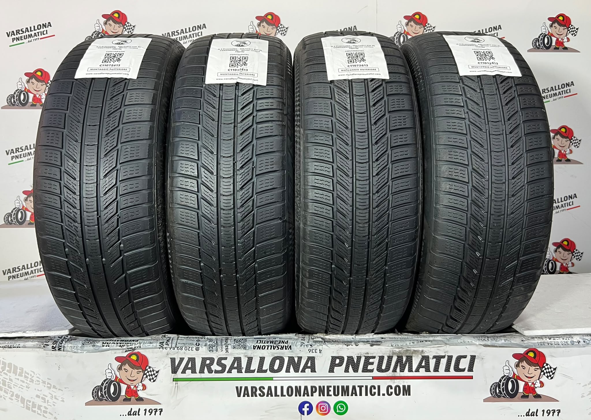 N.4 Pneumatici - 205/55R17 91H XL CONTINENTAL - Winter Contact TS870p