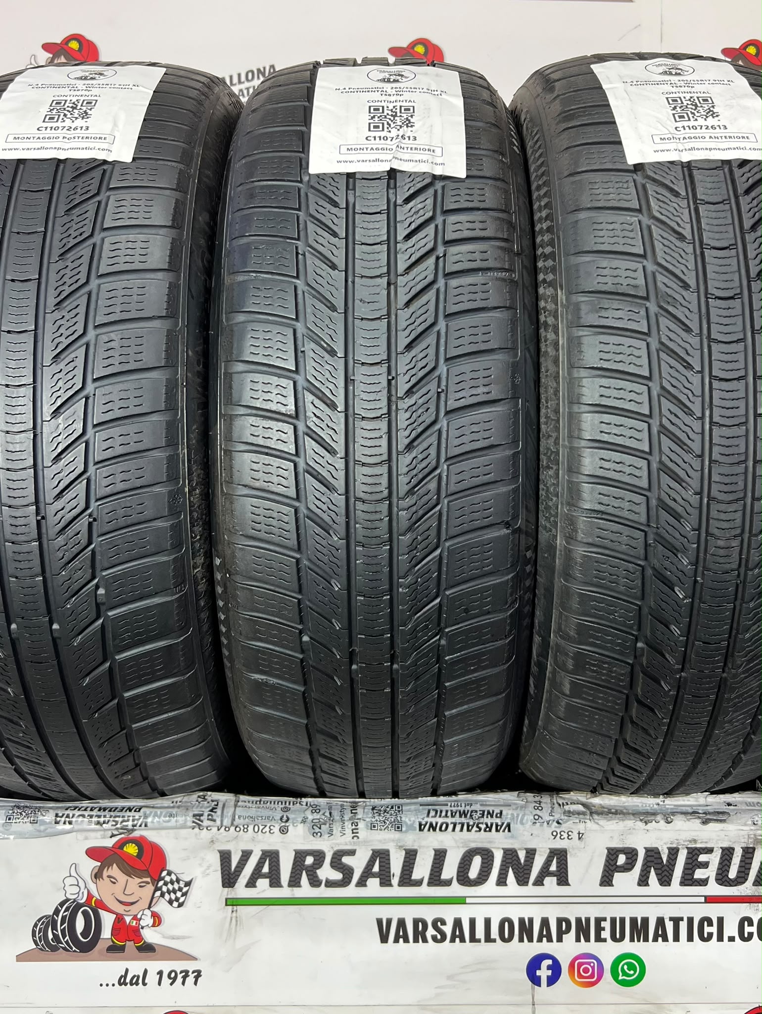 N.4 Pneumatici - 205/55R17 91H XL CONTINENTAL - Winter Contact TS870p - immagine 2