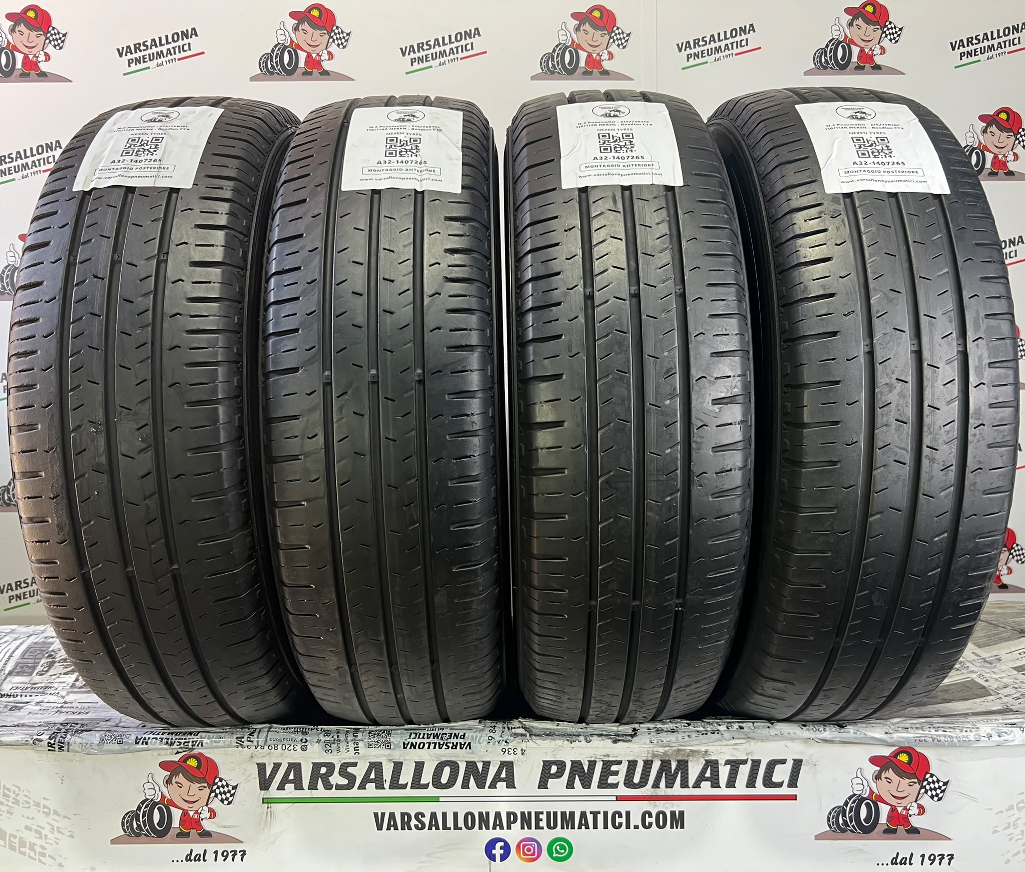 N.4 Pneumatici - 215/75R16C 116/114R NEXEN - Roadian CTX