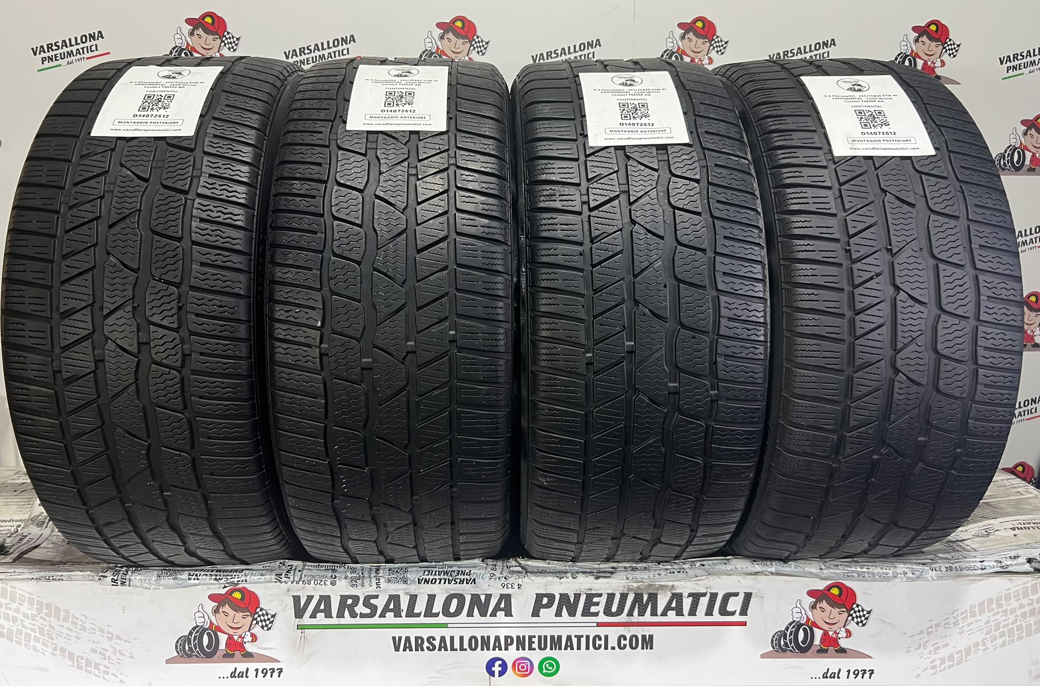 N.4 Pneumatici - 255/35R20 97W XL CONTINENTAL - Conti Winter Contact TS830P AO