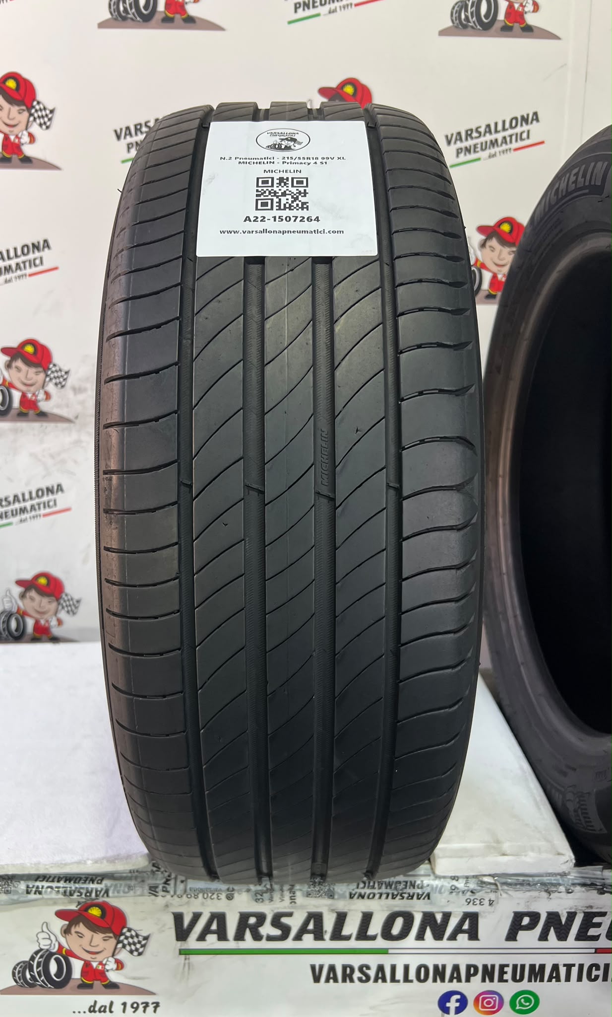 N.2 Pneumatici - 215/55R18 99V XL MICHELIN - Primacy 4 S1 - immagine 2