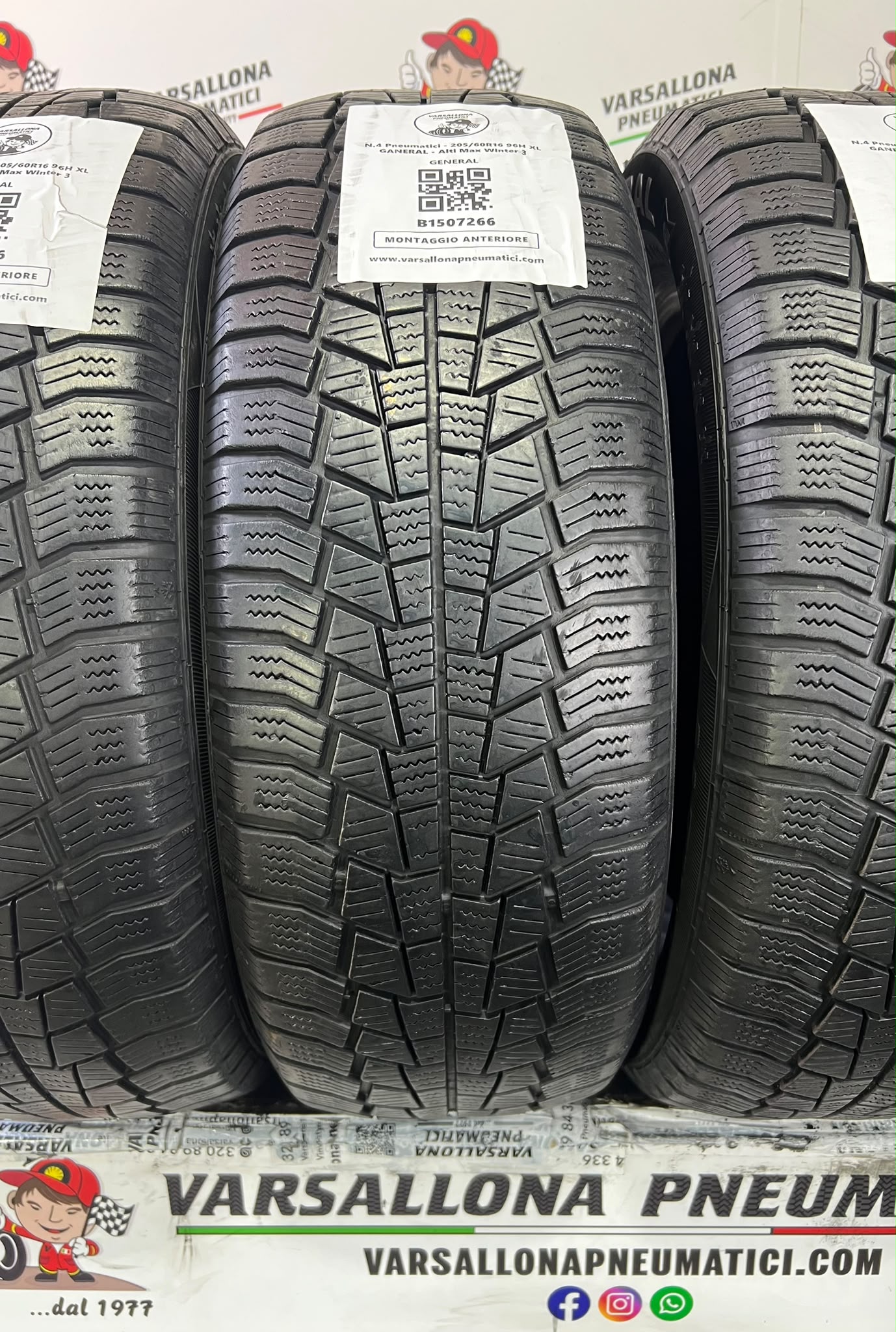 N.4 Pneumatici - 205/60R16 96H XL GENERAL - Altimax Winter 3 - immagine 2