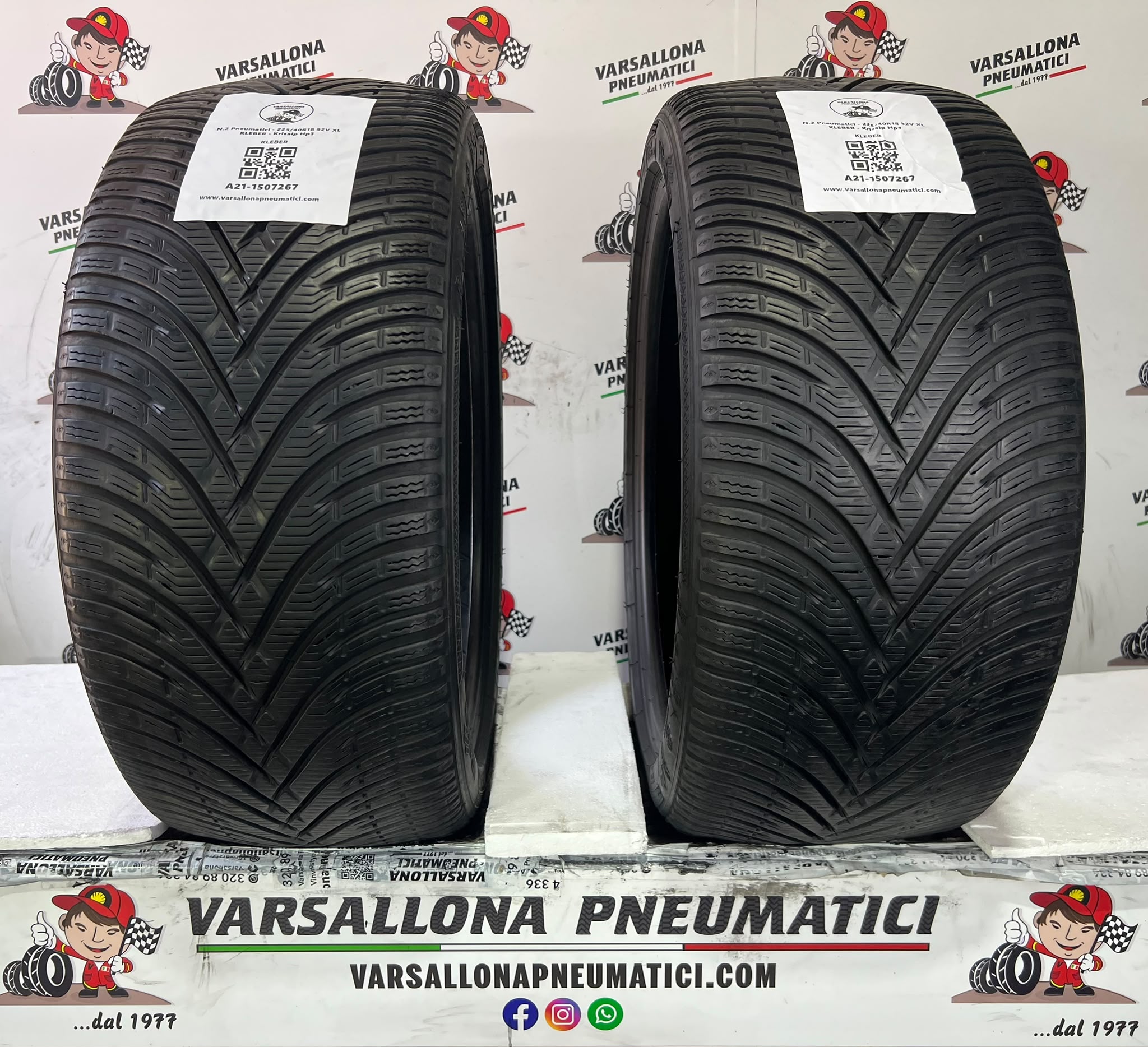 N.2 Pneumatici - 225/40R18 92V XL KLEBER - Krisalp Hp3