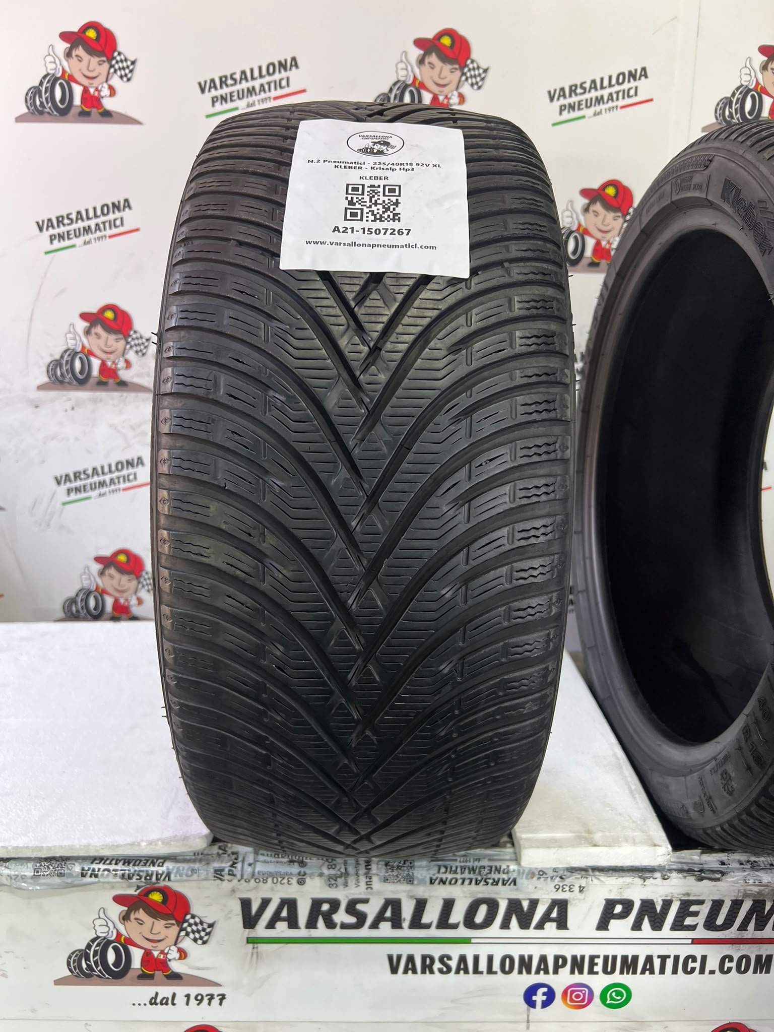 N.2 Pneumatici - 225/40R18 92V XL KLEBER - Krisalp Hp3 - immagine 2