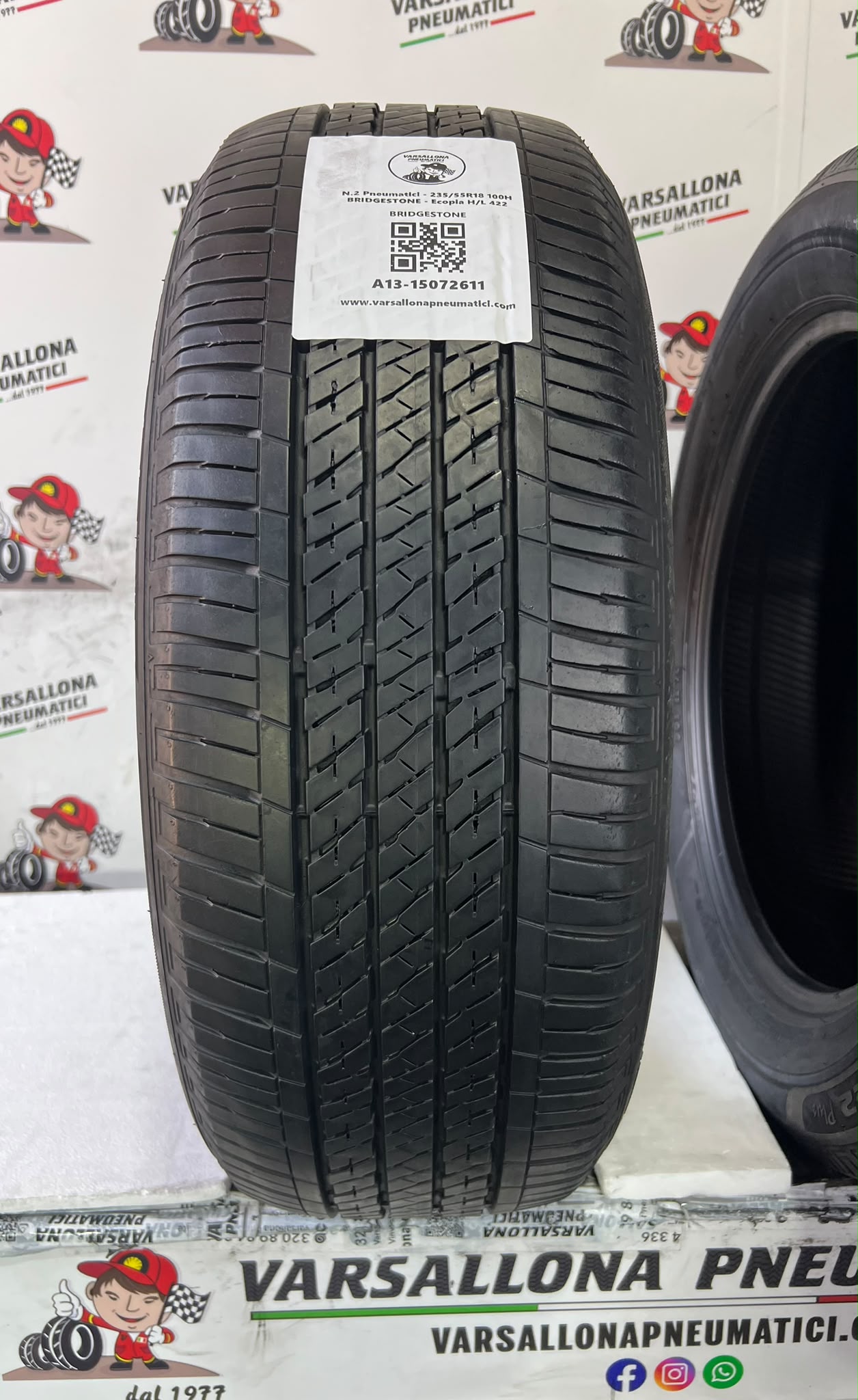 N.2 Pneumatici - 235/55R18 100H BRIDGESTONE - Ecopia H/L 422 - immagine 2