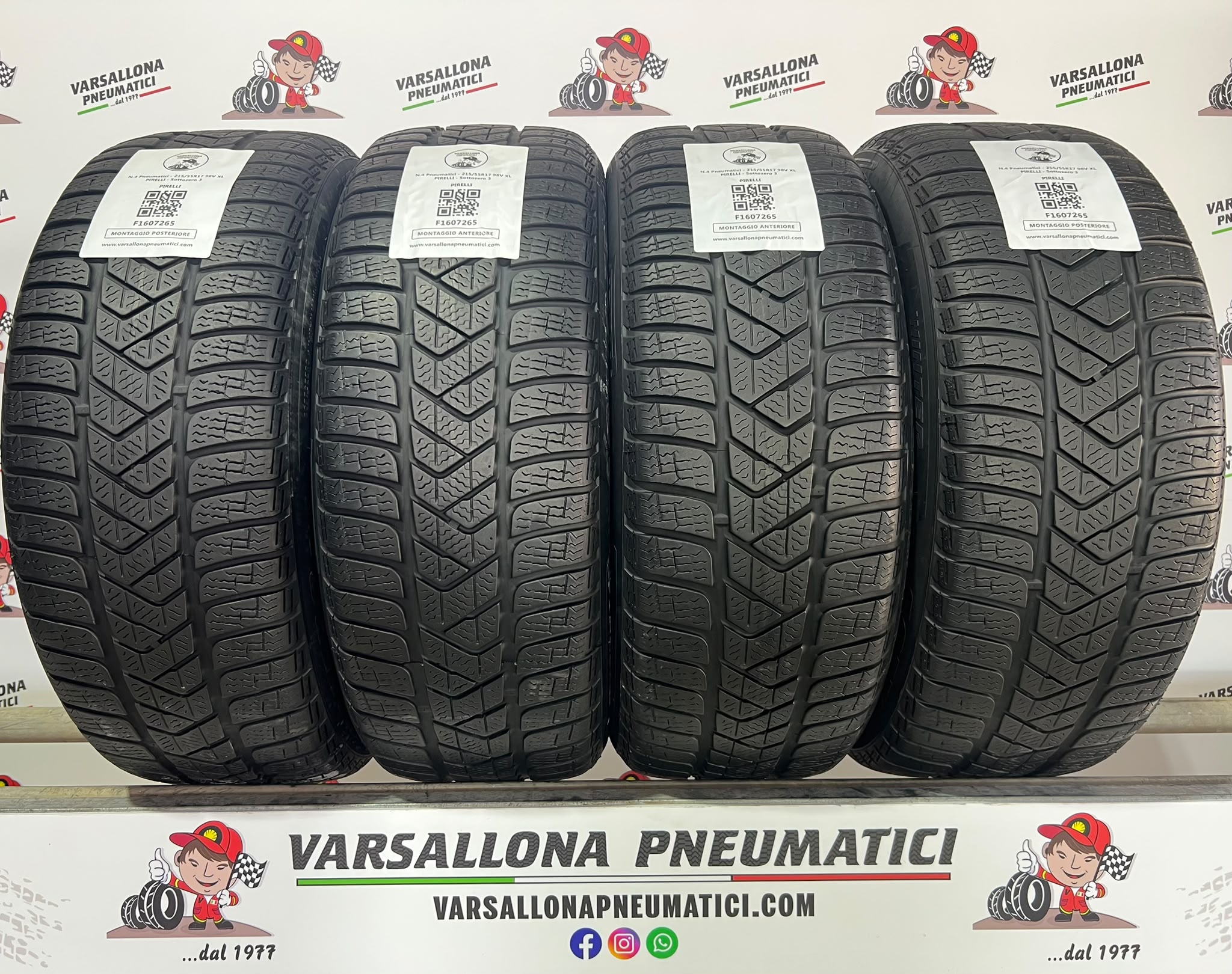 N.4 Pneumatici - 215/55R17 98V XL PIRELLI - Sottozero 3