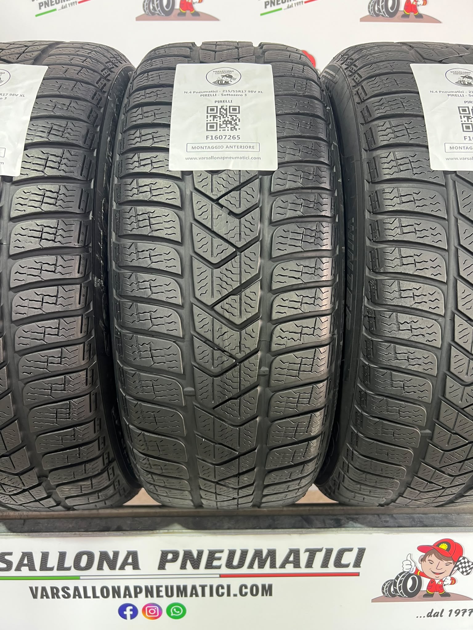 N.4 Pneumatici - 215/55R17 98V XL PIRELLI - Sottozero 3 - immagine 2