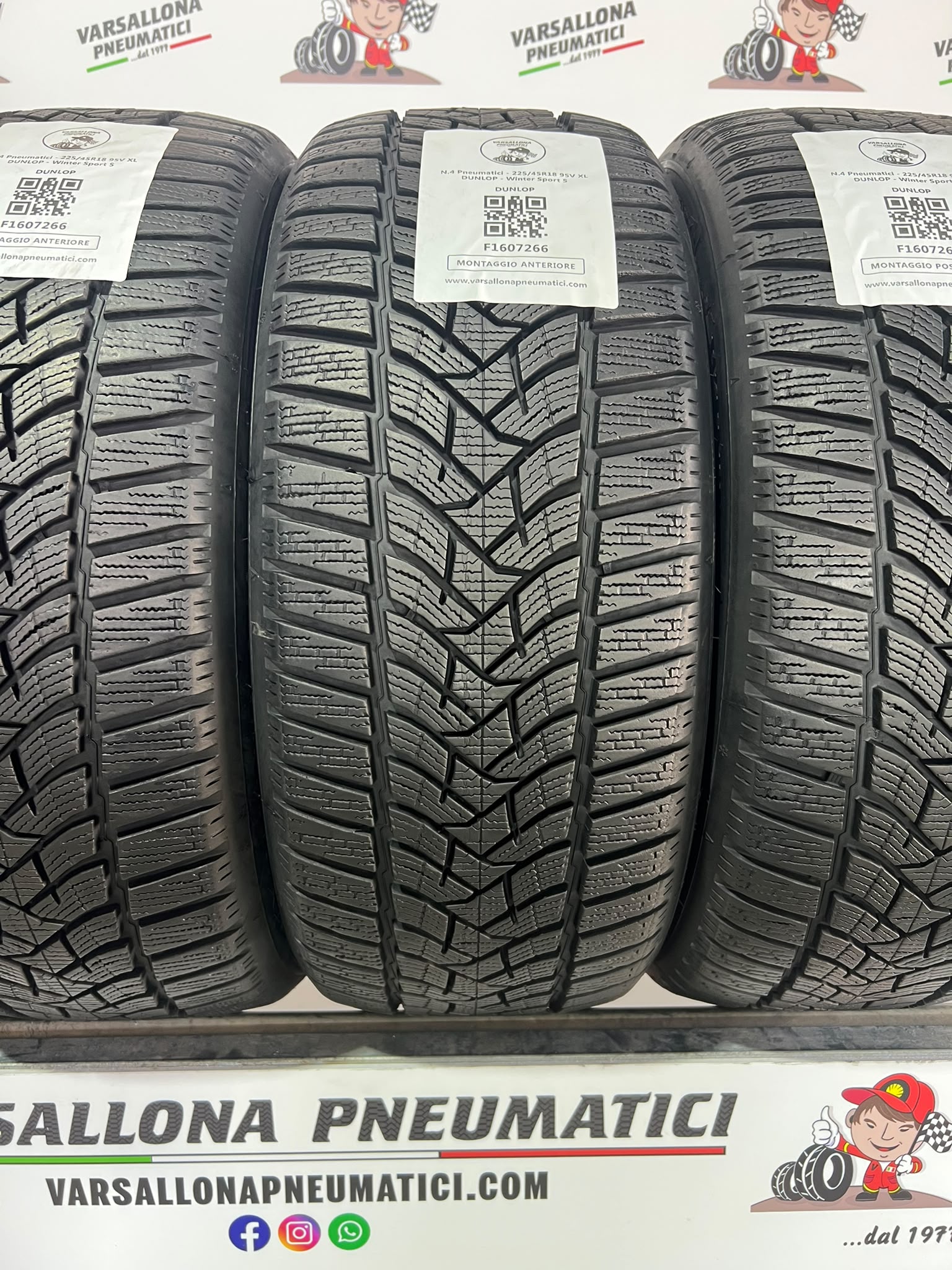 N.4 Pneumatici - 225/45R18 95V XL DUNLOP - Winter Sport 5 - immagine 2