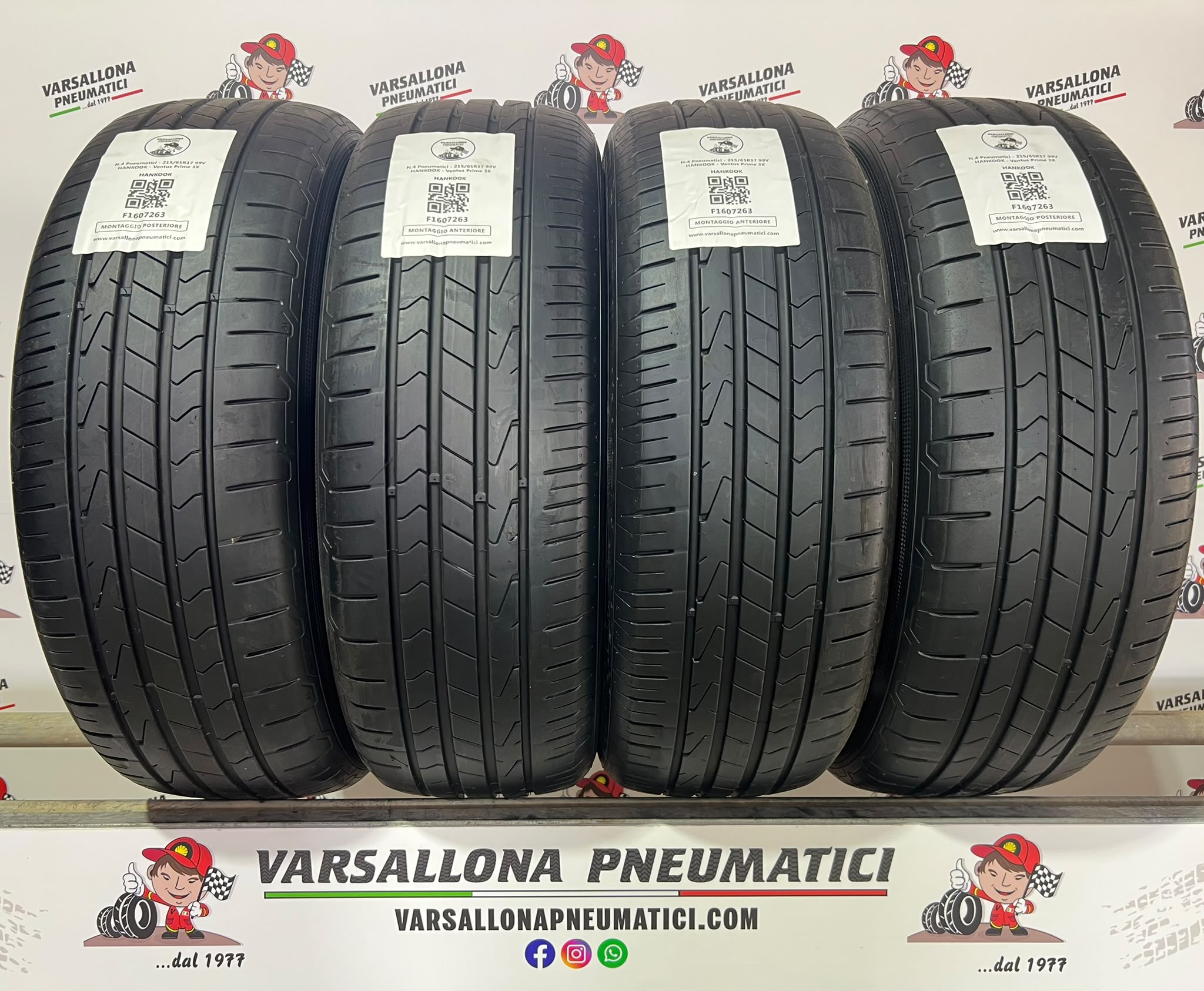N.4 Pneumatici - 215/65R17 99V HANKOOK - Ventus Prime 3X
