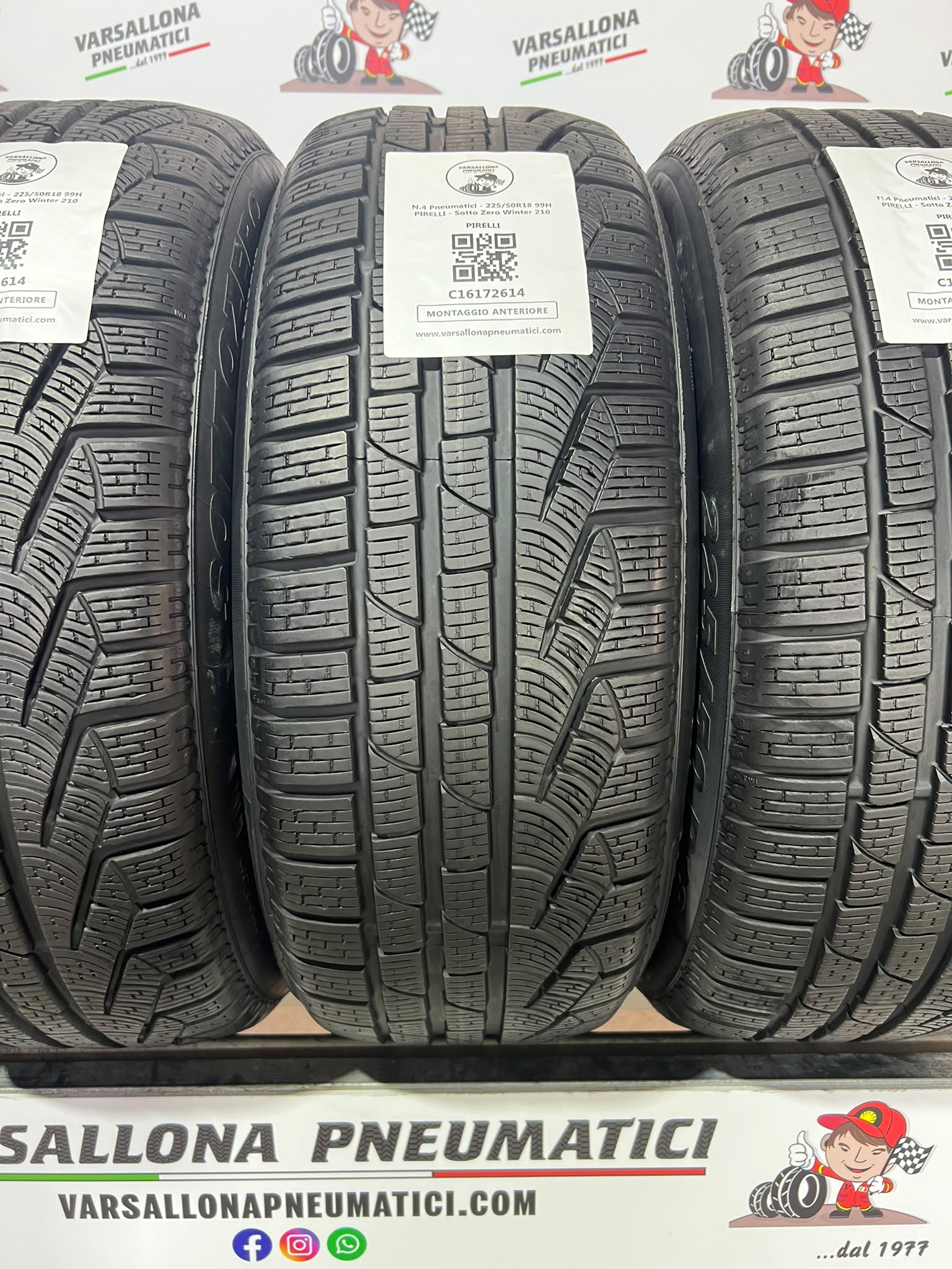 N.4 Pneumatici - 225/50R18 99H PIRELLI - Sottozero Winter 210 - immagine 2