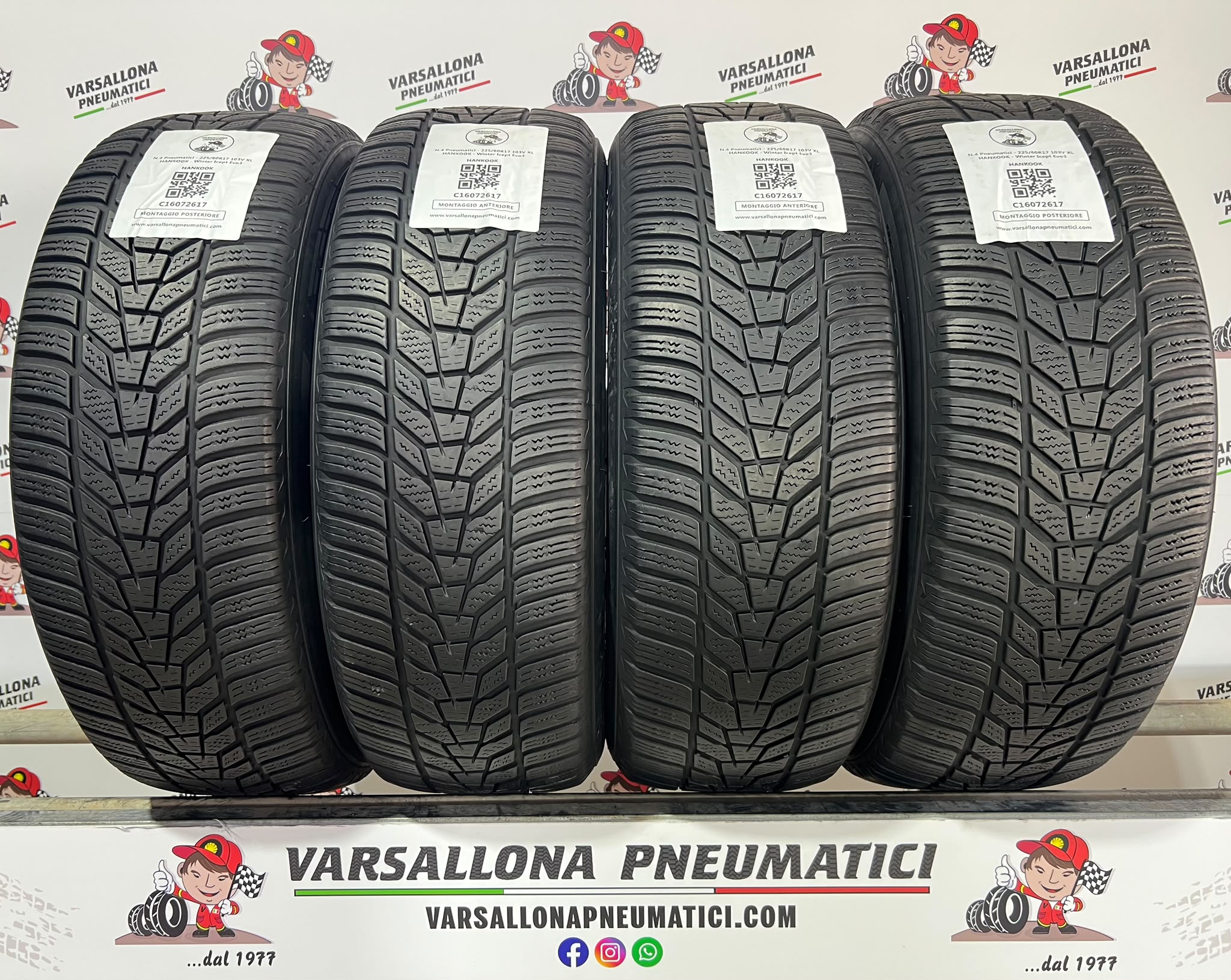 N.4 Pneumatici - 225/60R17 103V XL HANKOOK - Winter Icept Evo3