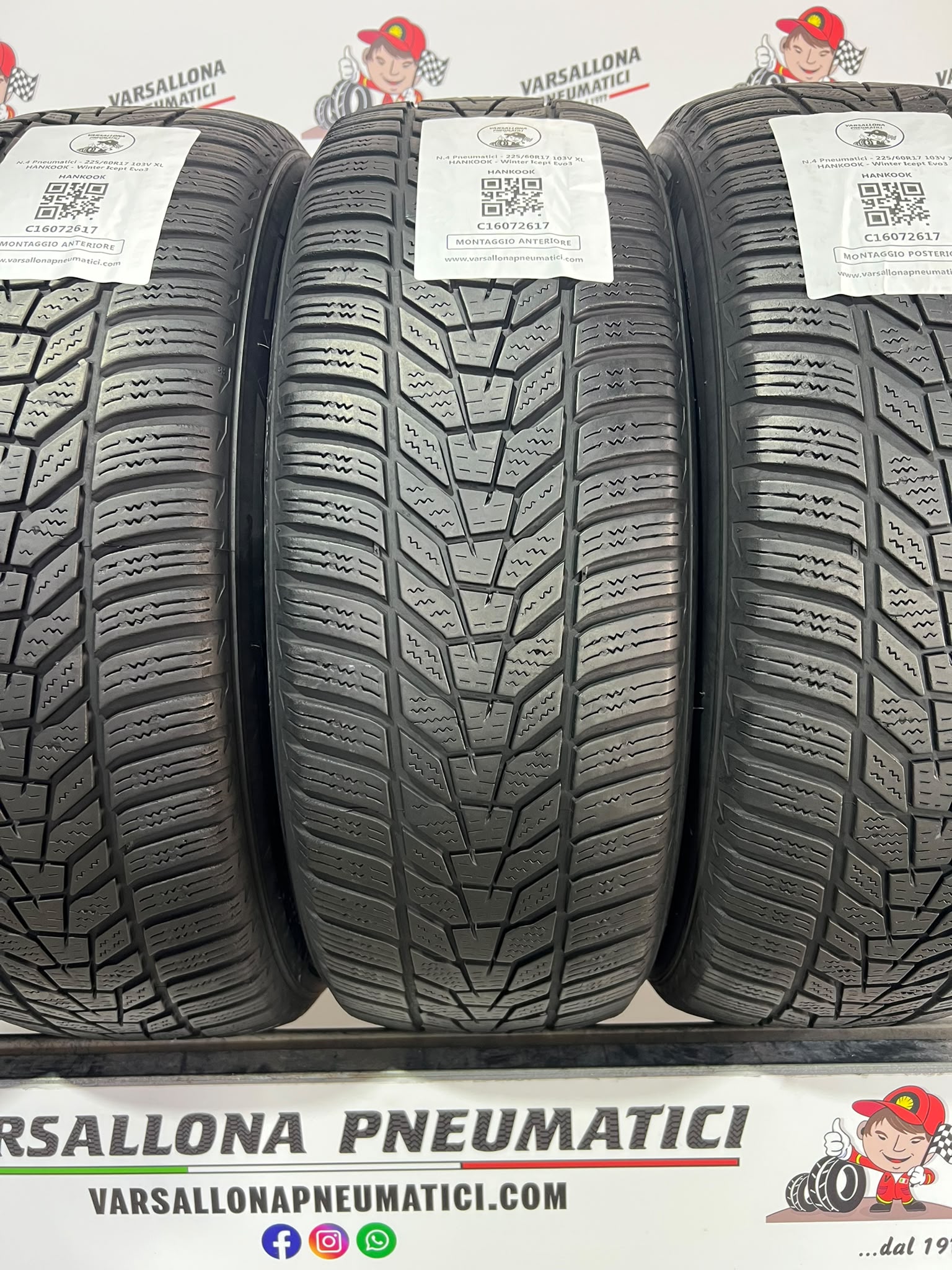 N.4 Pneumatici - 225/60R17 103V XL HANKOOK - Winter Icept Evo3 - immagine 2