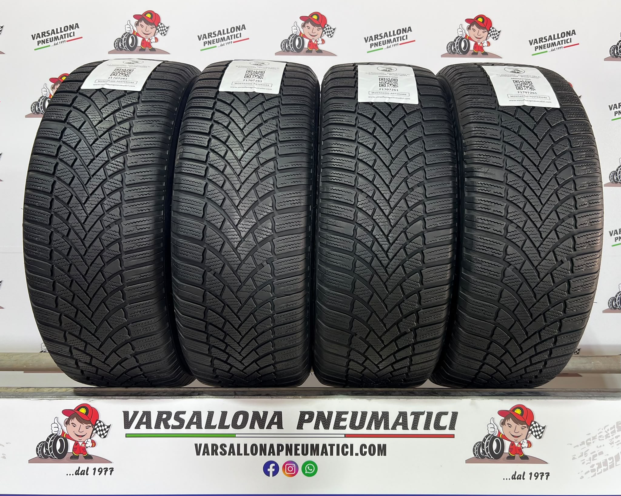 N.4 Pneumatici - 215/55R17 98V XL BRIDGESTONE - Blizzak LM005