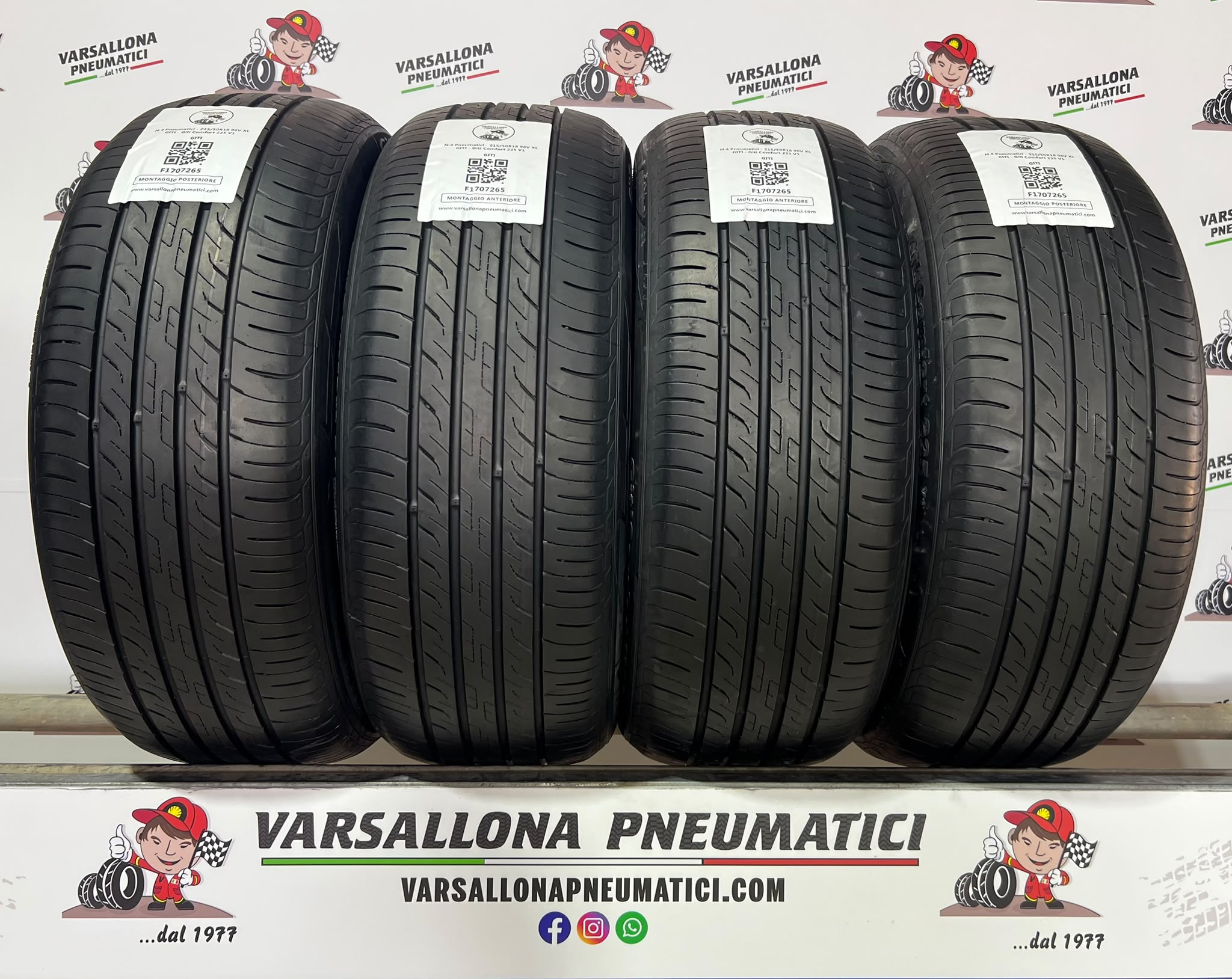 N.4 Pneumatici - 215/50R18 96V XL GITI - Giti Comfort 225 V1