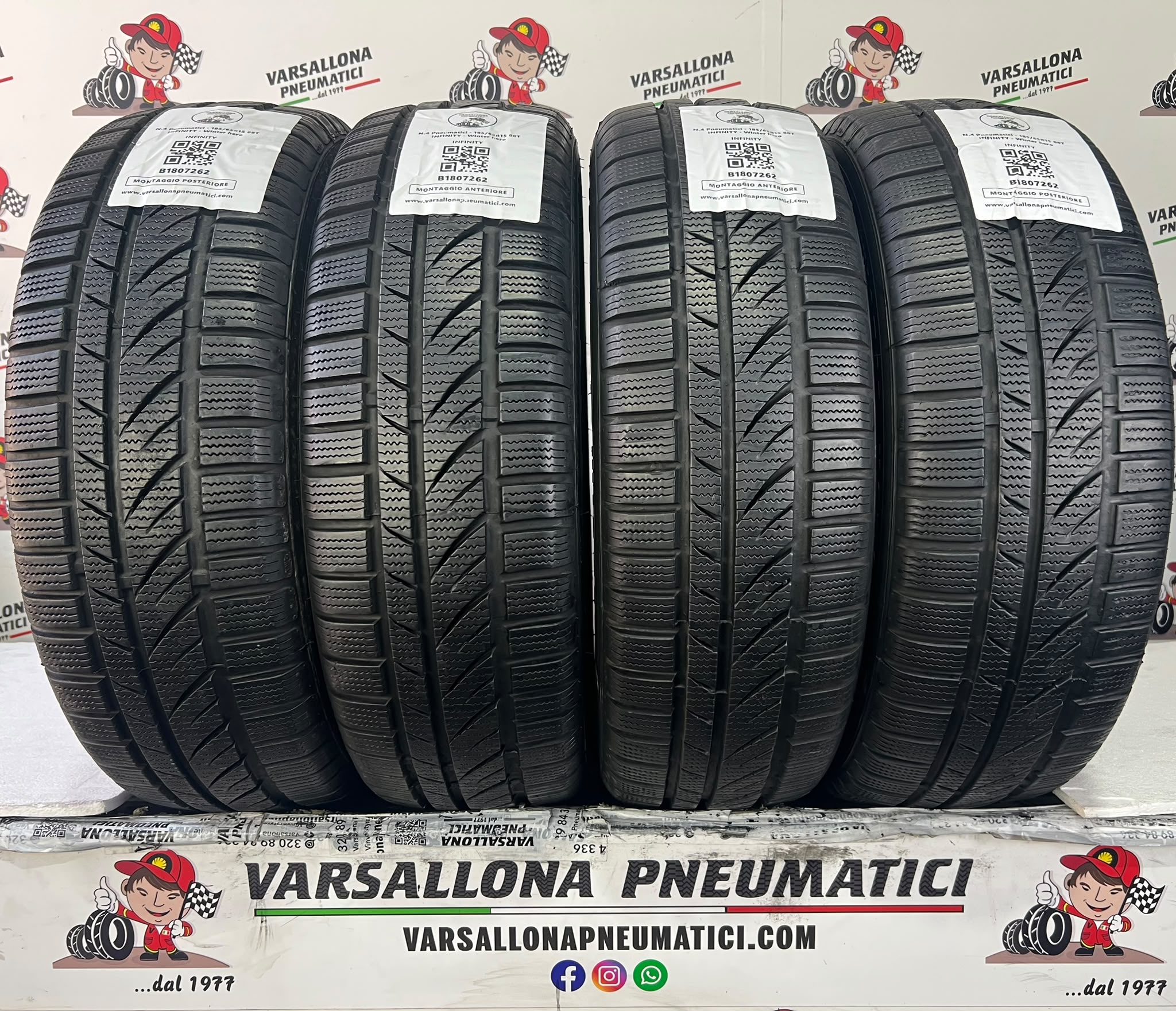 N.4 Pneumatici - 185/65R15 88T INFINITY - Winter Hero